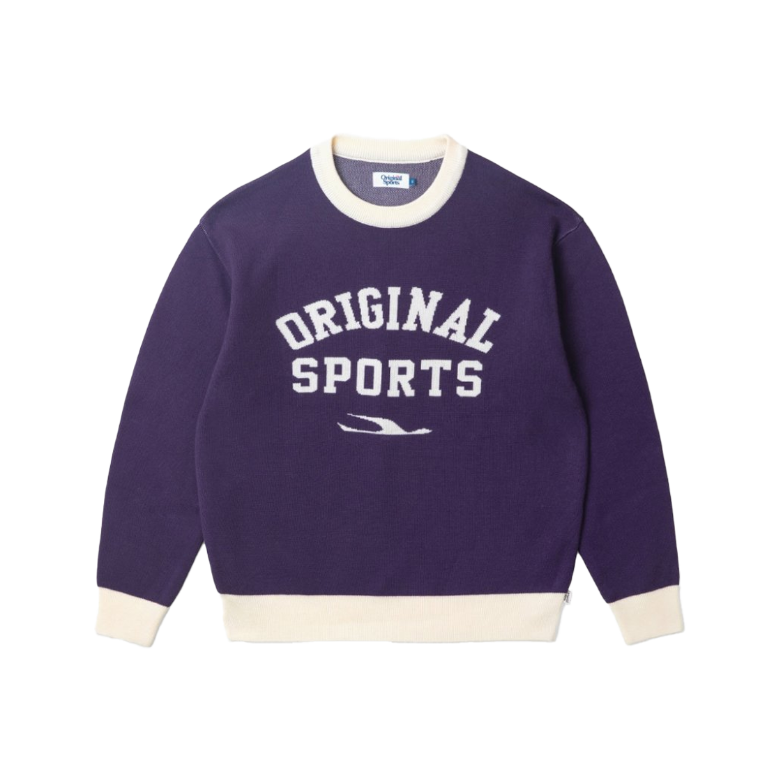 프로-스펙스 로고 크루넥 니트 바이올렛