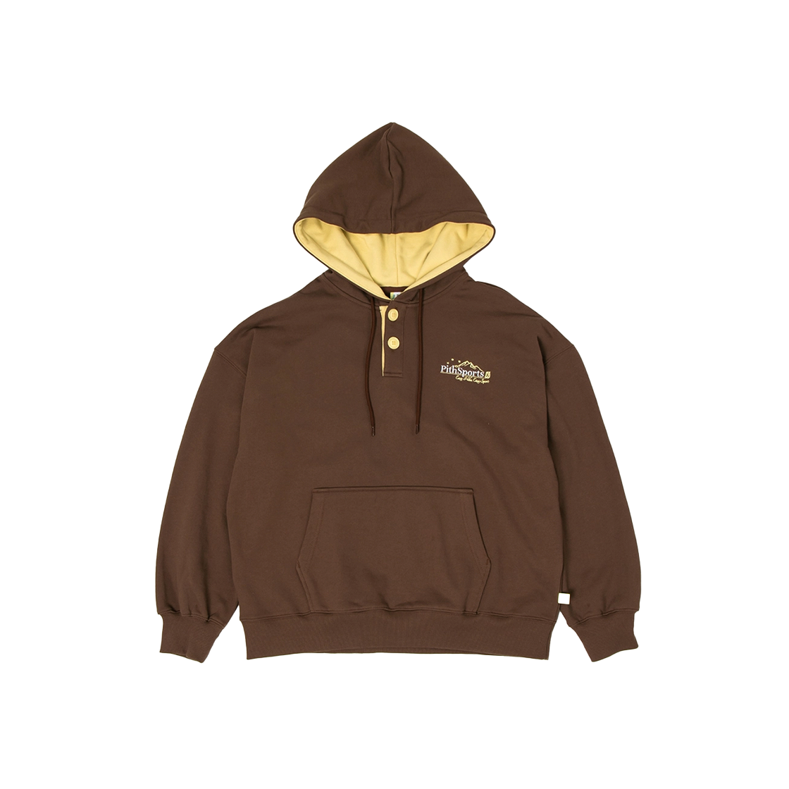 202402003 PITHSPORTS E.H.E.S Button Hoodie Brown