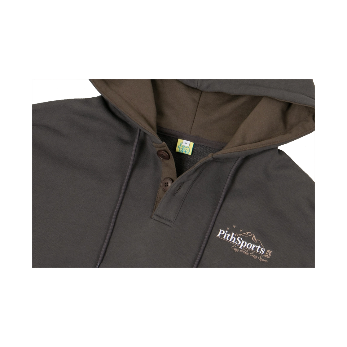 피스스포츠 이지하이크 이지스포츠 버튼 후드 차콜(PITHSPORTS E.H.E.S Button Hoodie Charcoal) - 2