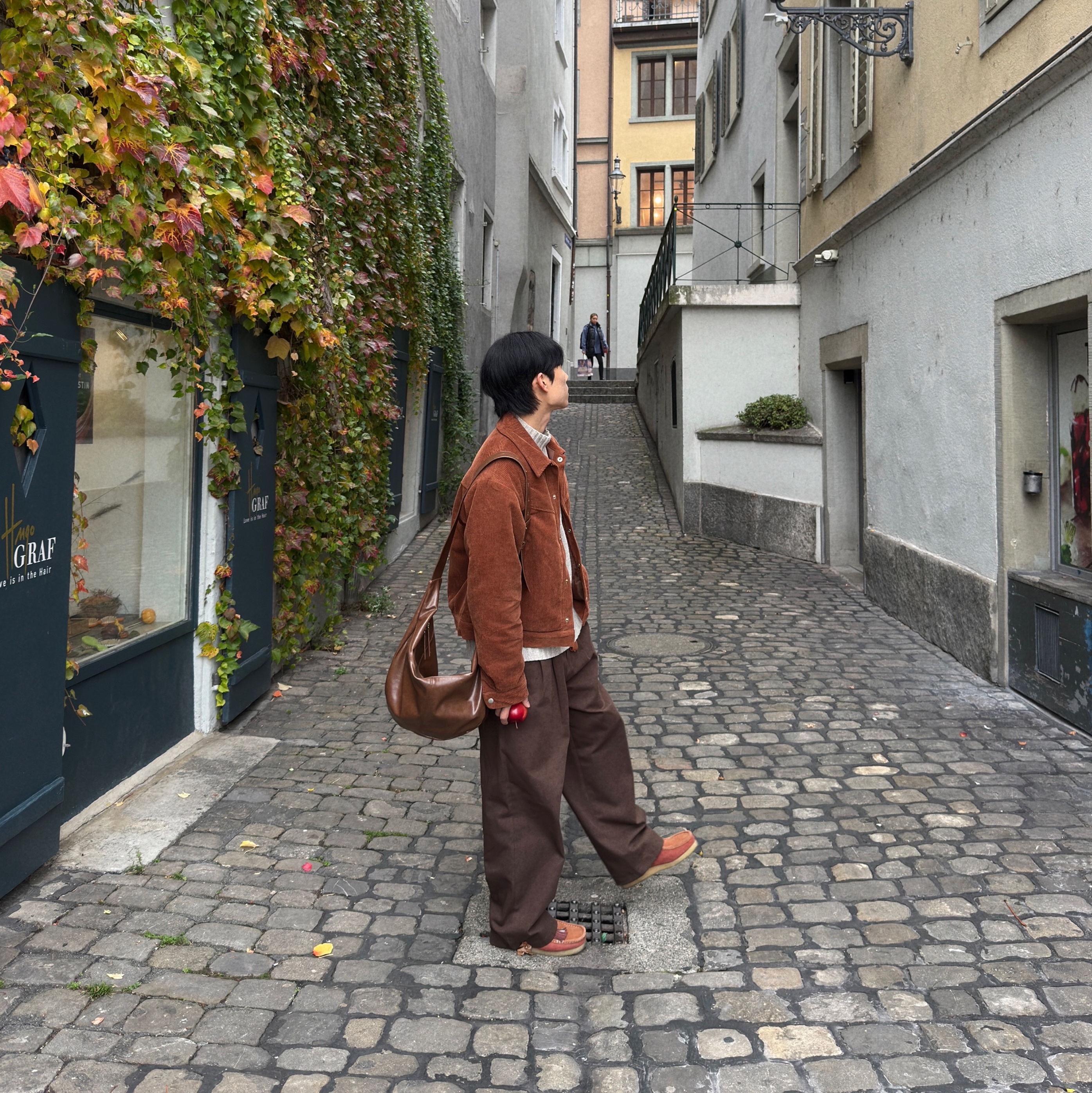 Clarks x END. Wallabee Artisan Craft Burnt 착용 스타일 - 3