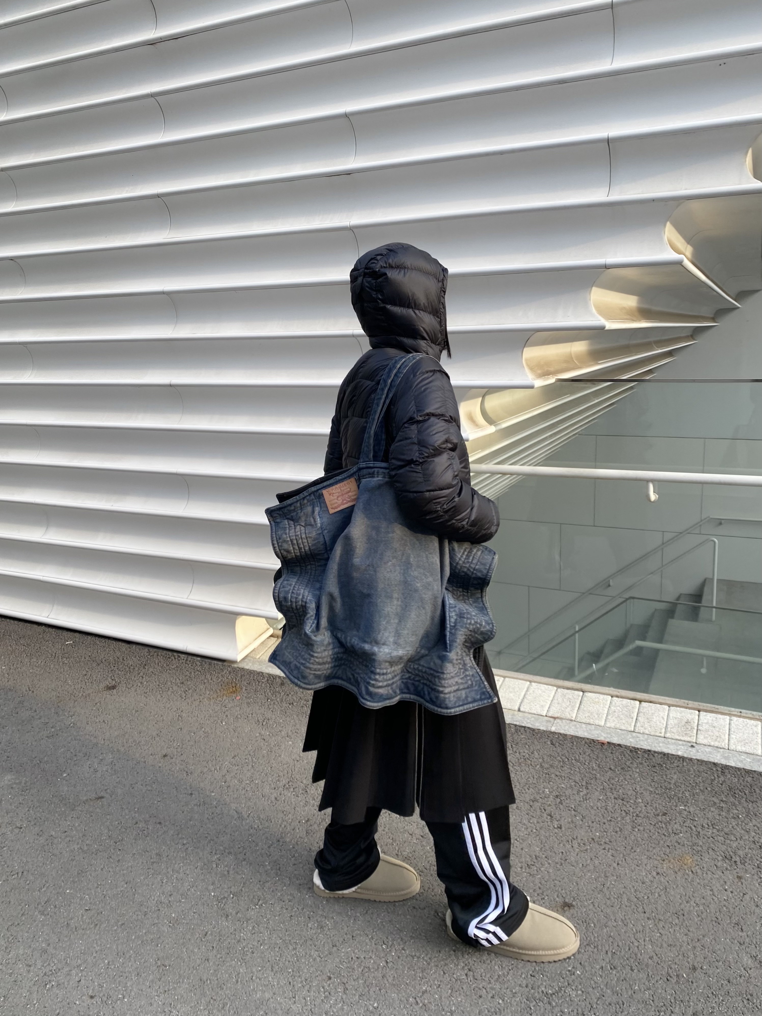Montbell Superior Down Parka Black 착용 스타일 - 2
