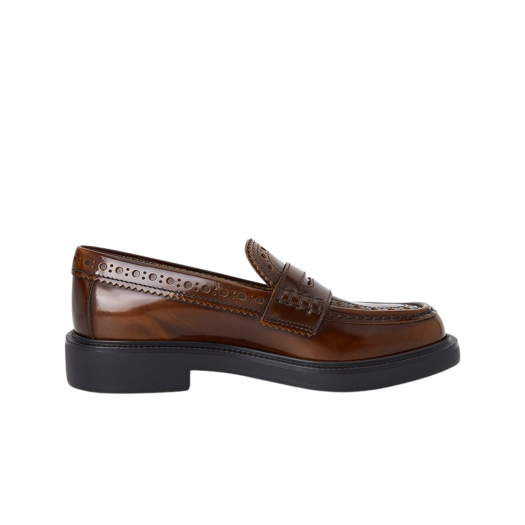 (W) Tod's Gommino Leather Moccasin Brown