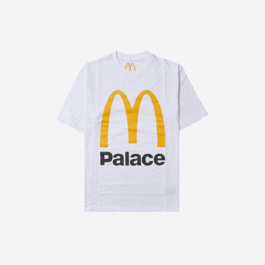 Palace x McDonald's Logo T-Shirt White - 23FW