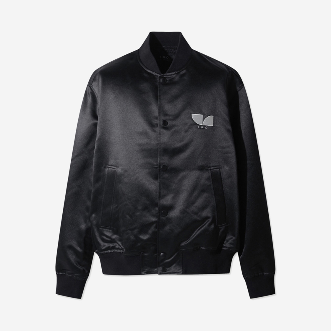 IRUAS24005BKX Iro Amaury Bold Tweed Wool Zip-Up Hoodie Jumper Ivory