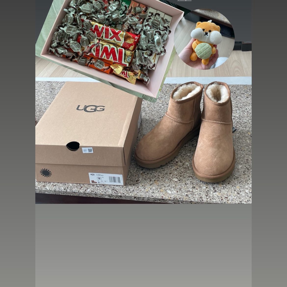(W) UGG Classic Mini II Boots Chestnut 착용 스타일