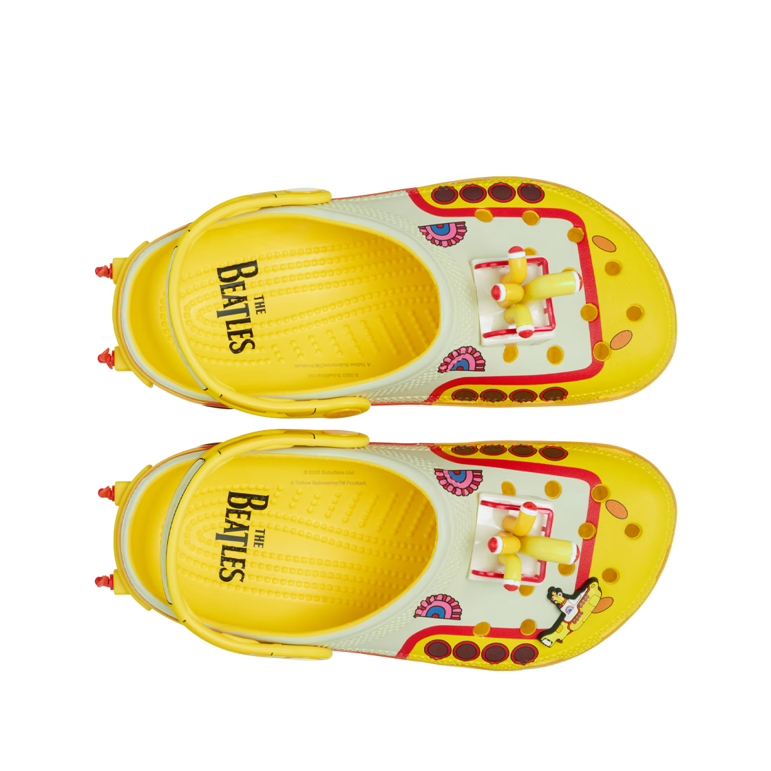 크록스 x 비틀즈 클래식 클로그 옐로우 화이트(Crocs x The Beatles Classic Clog Yellow White) - 2