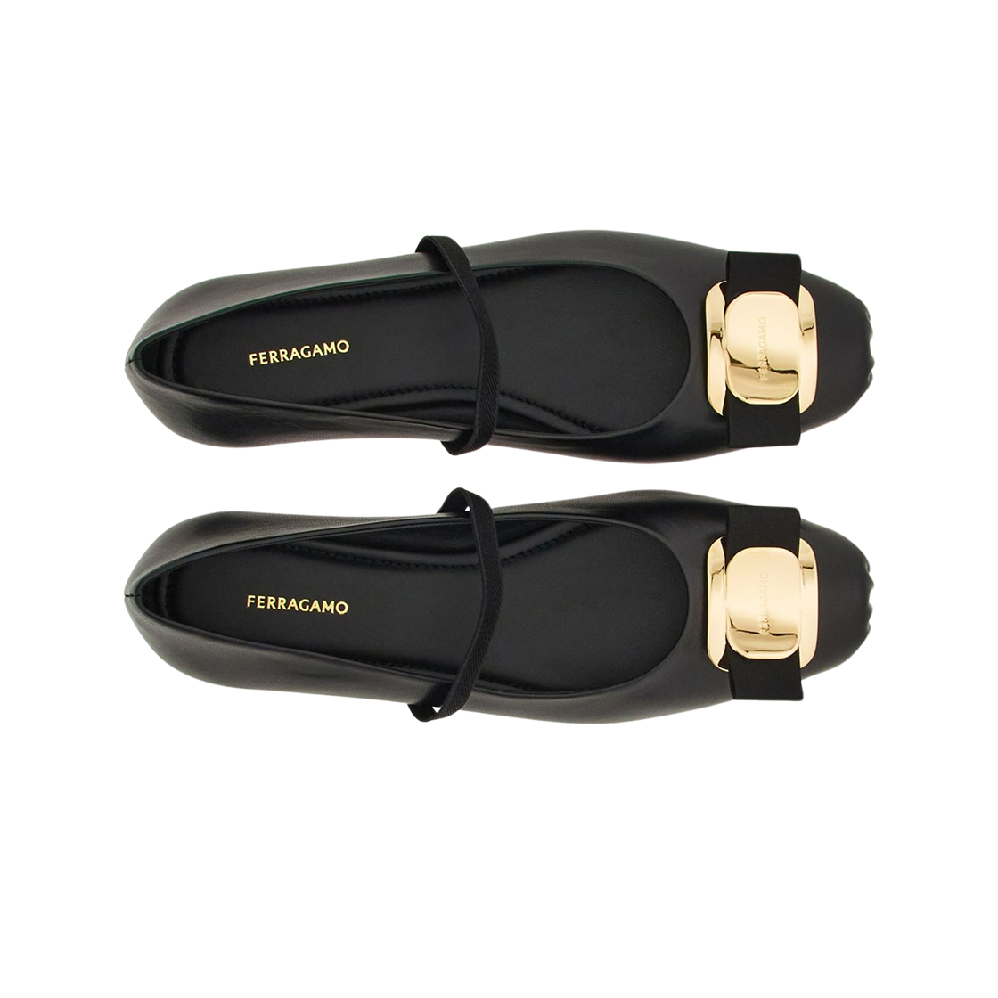 (W) 페라가모 바라 보우 발레 플랫 블랙 - C((W) Ferragamo Vara Bow Ballet Flat Black - C) - 2