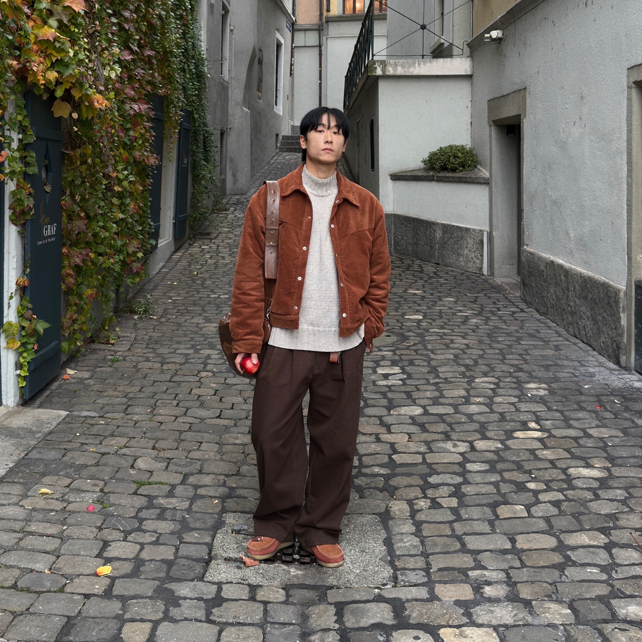 Clarks x END. Wallabee Artisan Craft Burnt 착용 스타일 - 2