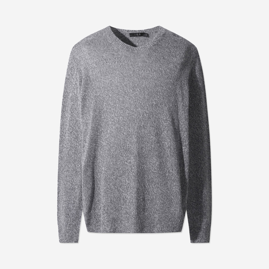 IRWBS24002GYX Iro Shad Linen Blend Boucle Pullover Sweater Beige