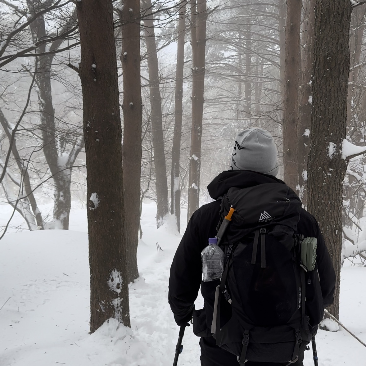 Arc'teryx Atom LT Hoody Black, Arc'teryx Aerios Aura Mid Black Silk 착용 스타일 - 2
