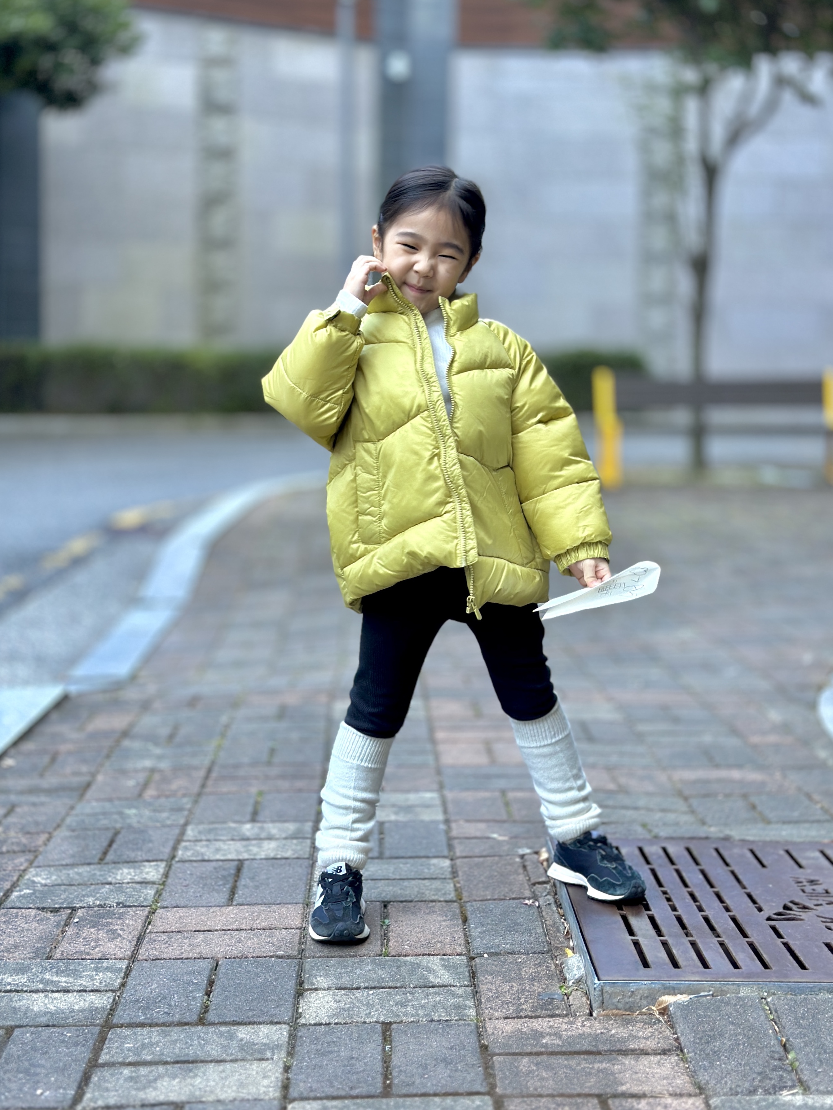 (PS) New Balance 327 Black 착용 스타일 - 1