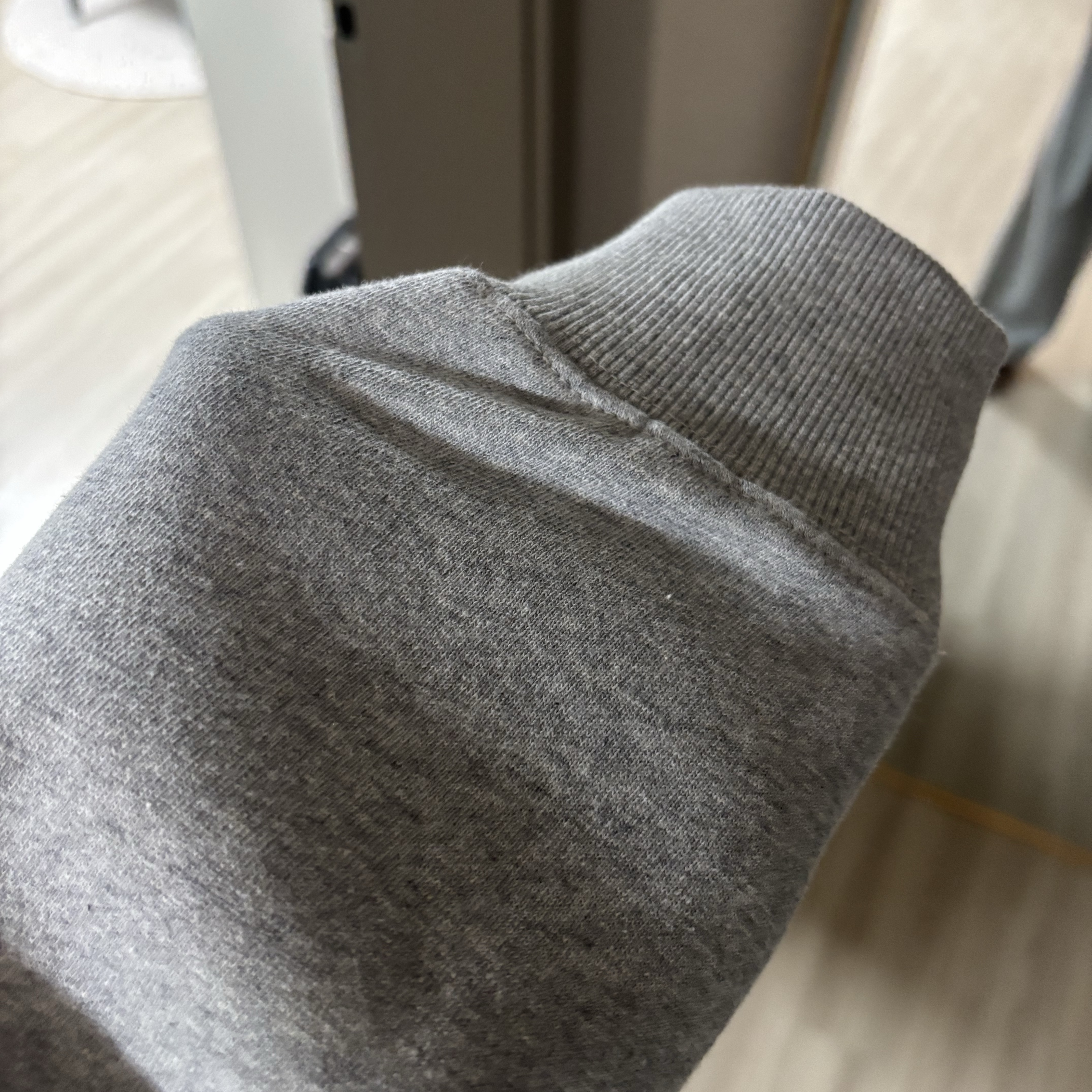 IAB Studio 2Way Full Zip-Up Gray White 착용 스타일 - 2