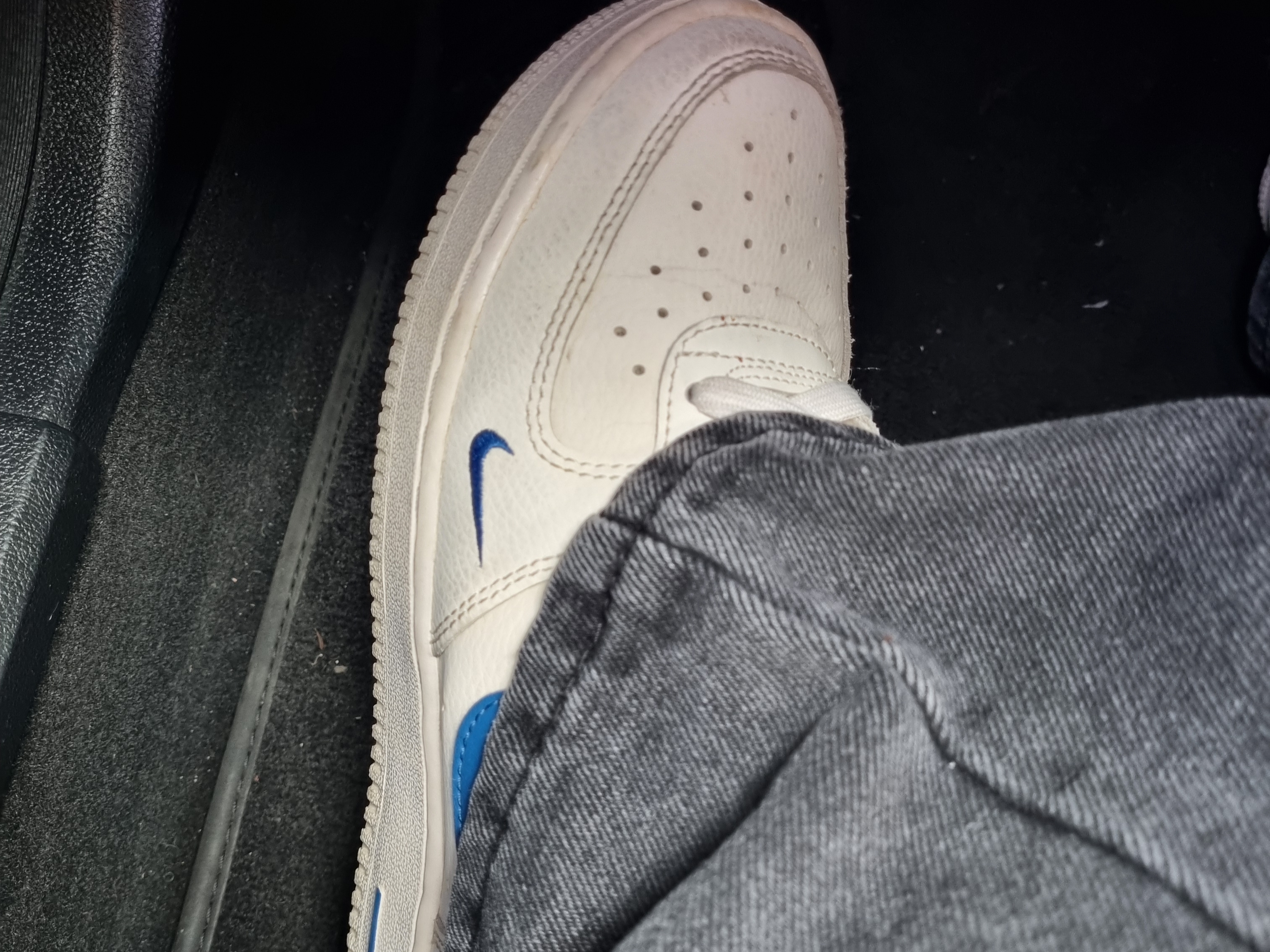 (W) Nike Air Force 1 High SE 40th Anniversary Join Forces Sail Blue Jay 착용 스타일 - 1