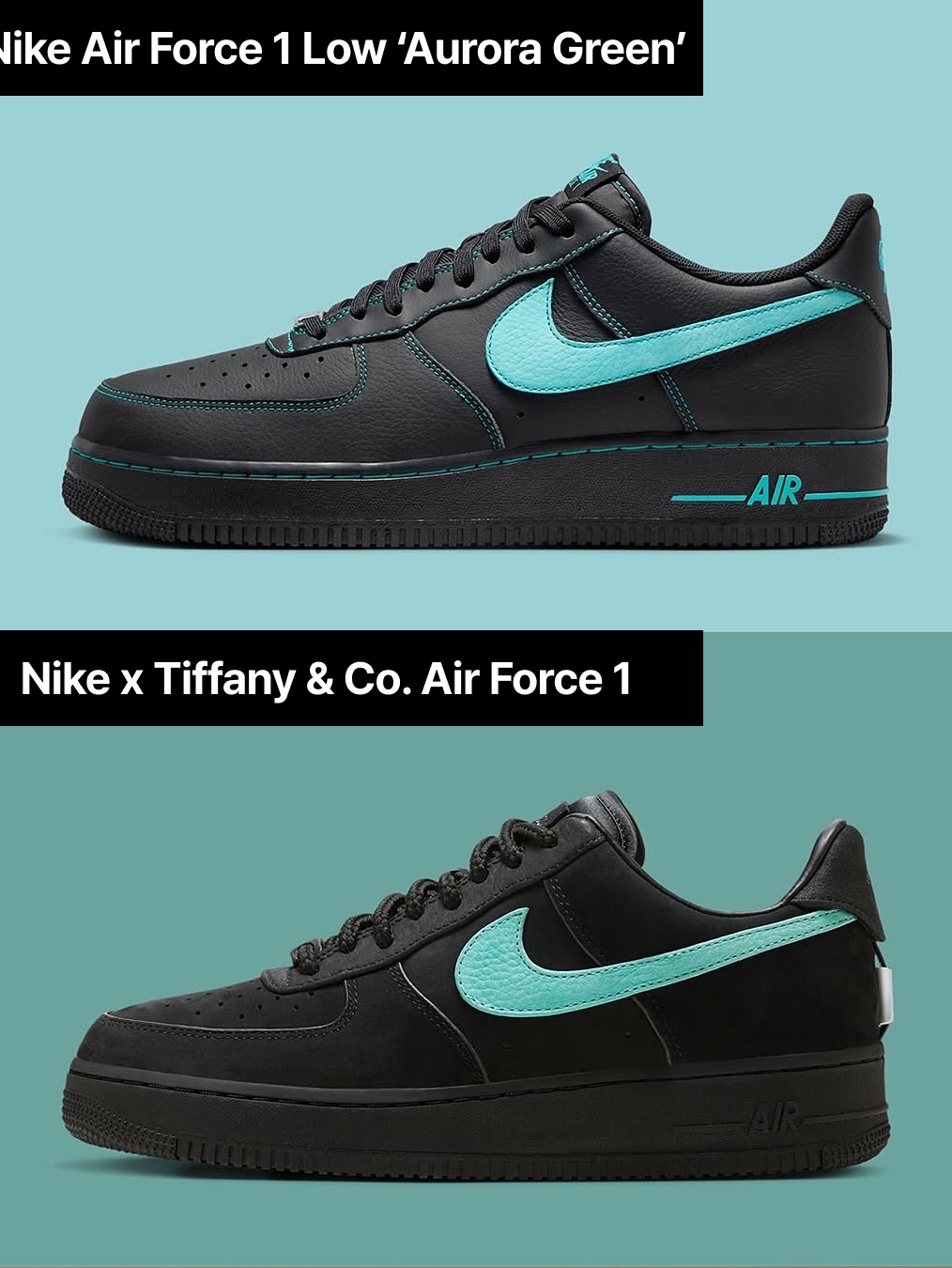Nike x Tiffany & Co. Air Force 1 Low SP 1837 착용 스타일 - 1