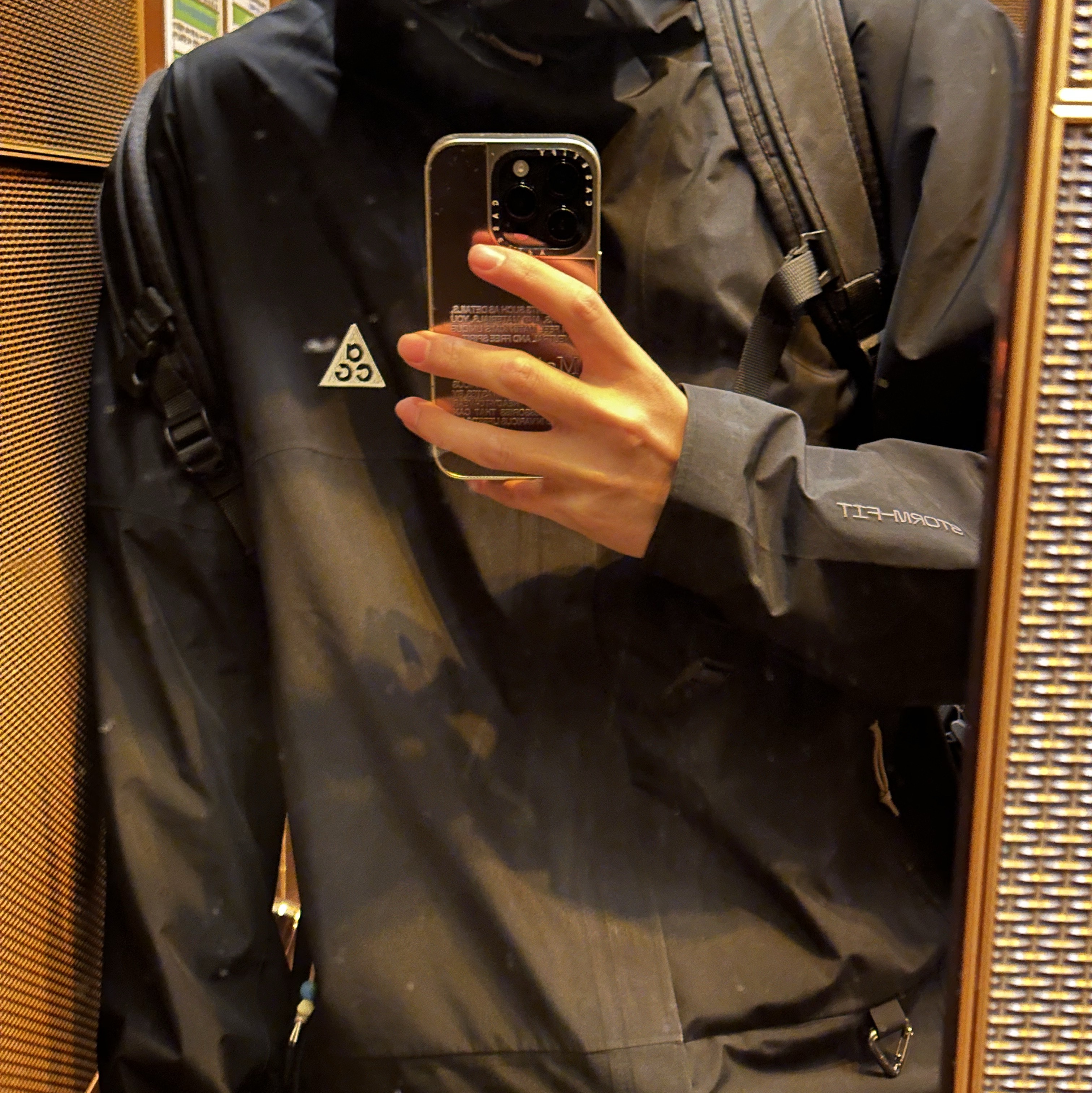 Nike ACG Storm-Fit ADV Cascade Rains Full Zip Jacket Black - Asia, Casetify x Matin Kim iPhone Letter Magsafe Mirror Case Silver 착용 스타일