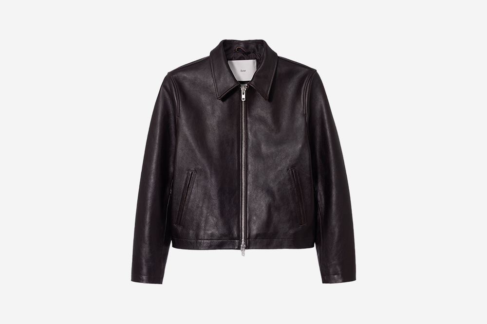 Dunst ♥ UNISEX CALF SKIN COLLARED BLOUSON JACKET Designer fashion, Seoul-fully created | W Concept