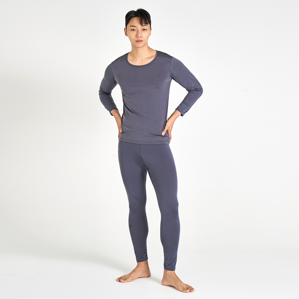 [3% 적립] 에이원 발열 기모 내의 상하세트 그레이([3% 적립] Aone Thermal Fleece Innerwear Top And Bottom Set Gray) - 2