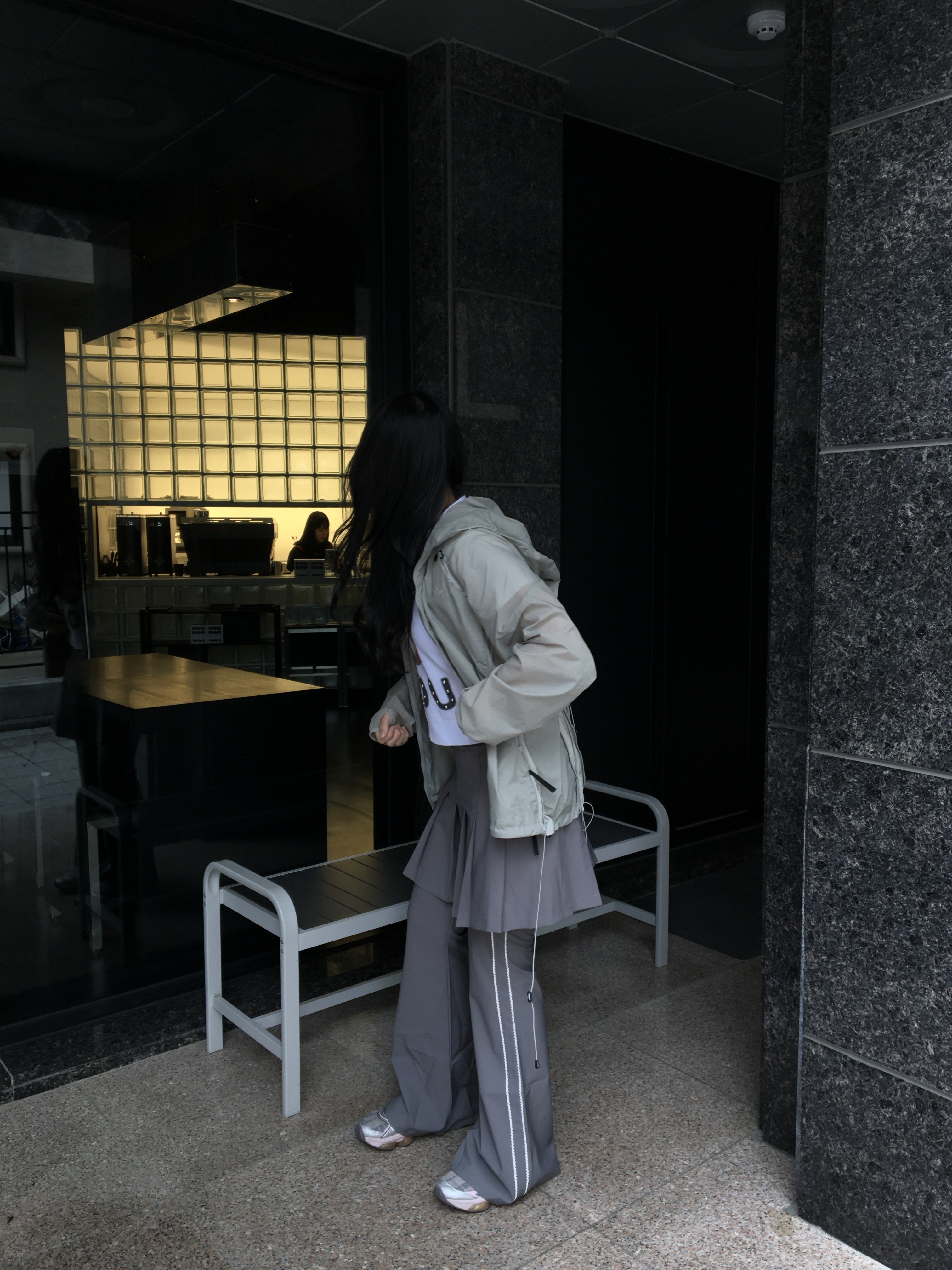 Sansan Gear Backpack Jacket Light Grey - 24SS, (W) Asics x Kiko Kostadinov x Hysteric Glamour Gel-Quantum Cotton Candy 착용 스타일 - 3