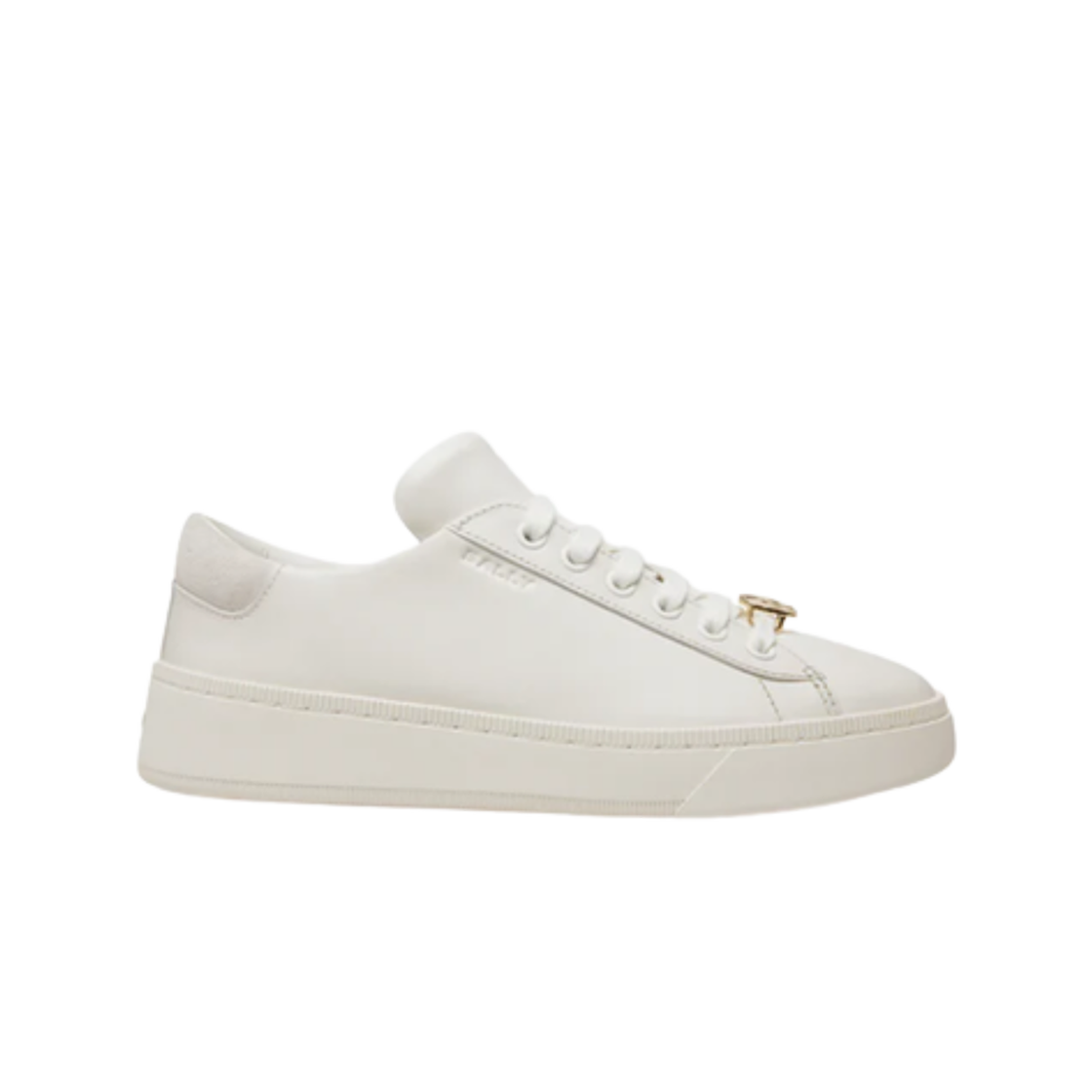 6304598 (W) Bally Raise Leather Sneakers White