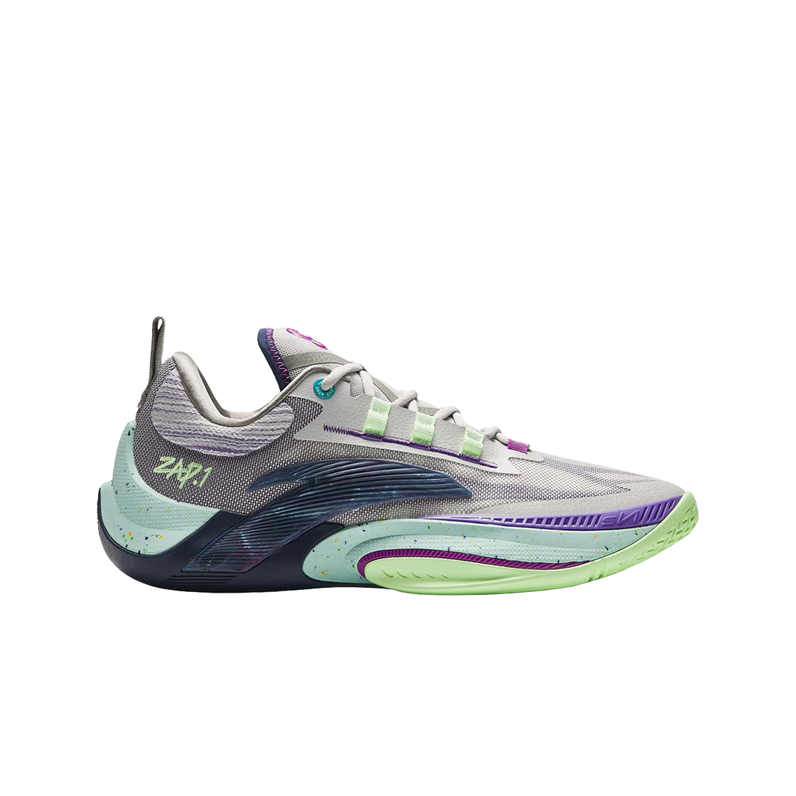 안타 인스턴트 ZAP 1 돈테 디빈센조 그레이 그린 퍼플(Anta Instant ZAP 1 Donte Divincenzo Gray Green Purple)
