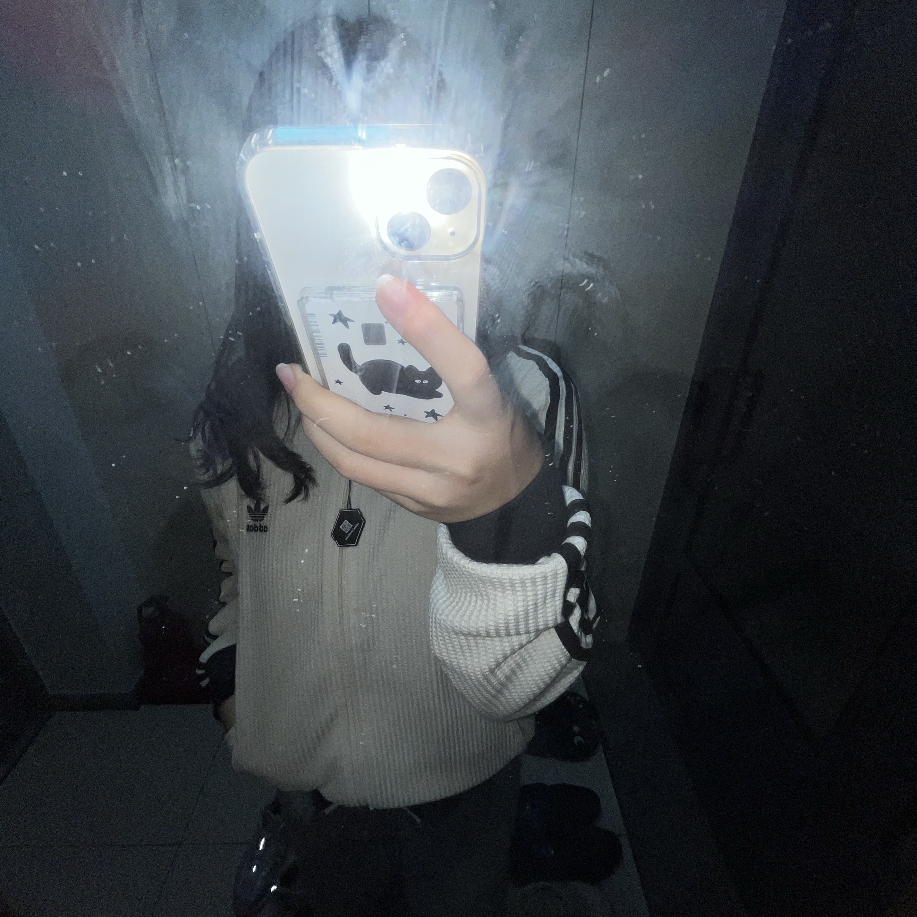 Adidas Waffle Beckenbauer Track Top Wonder White - KR Sizing 착용 스타일