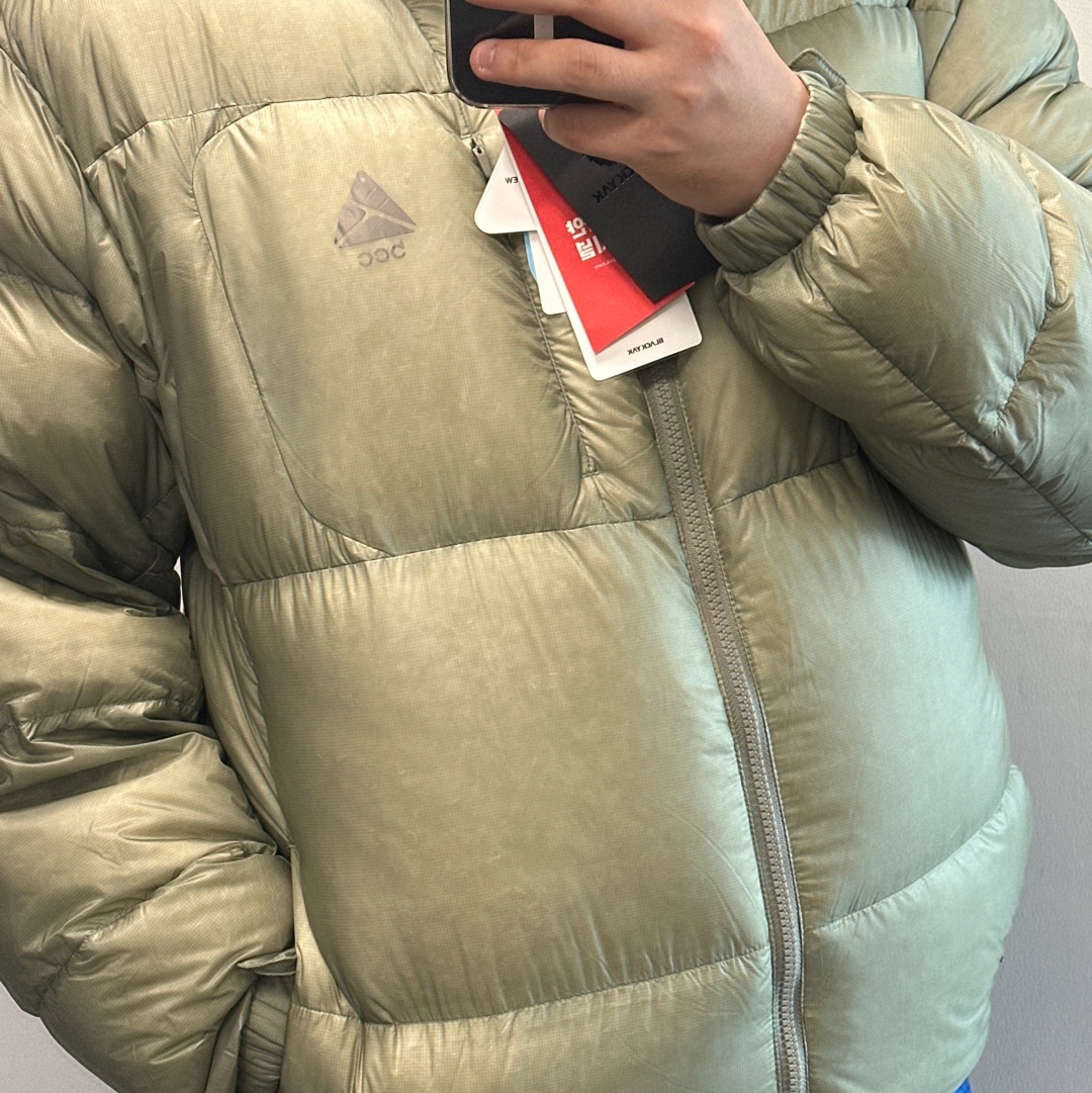 Black Yak BCC Quilted Down Jacket Khaki 착용 스타일