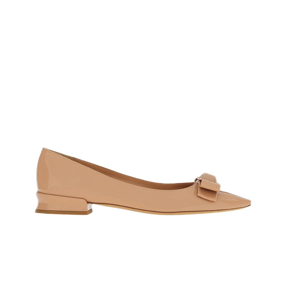 (W) 페라가모 바라 보울 발레 펌프 아마레티 - C((W) Ferragamo Vara Bowl Ballet Pump Amaretti - C)