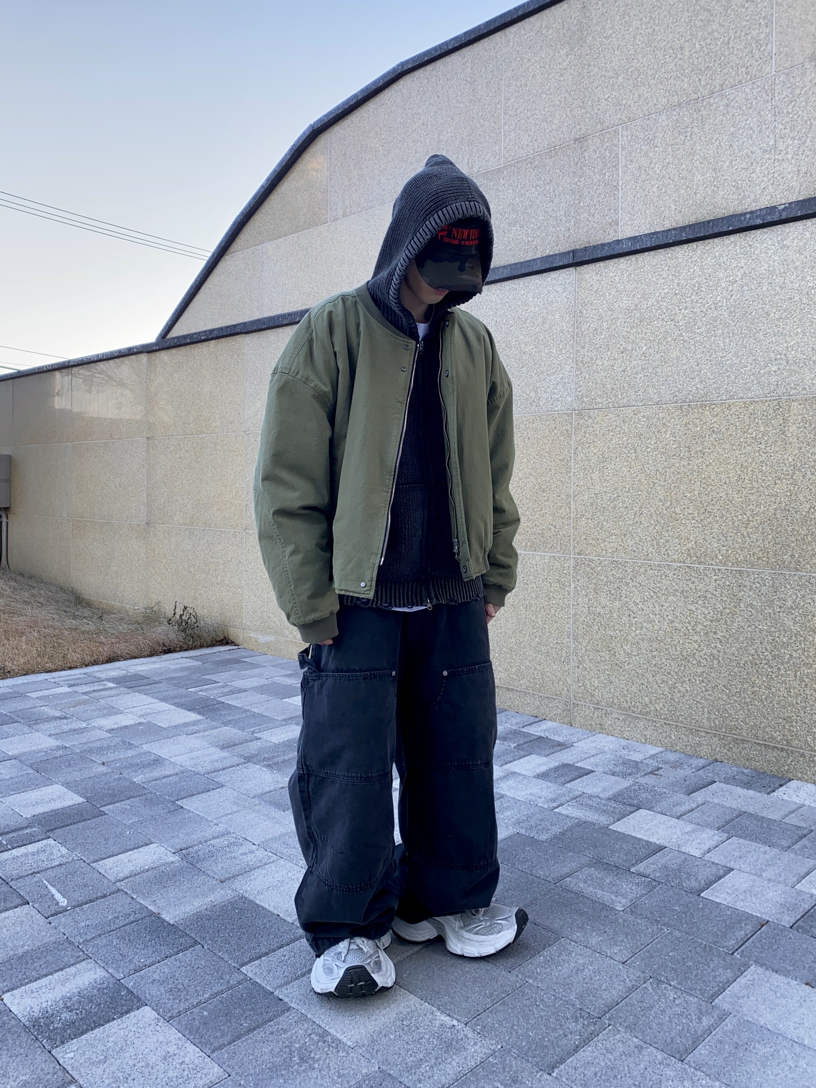 Balenciaga 10XL Sneakers White Black Grey, Nonnod Sulfur Dye Serge Bomber Jacket Vintage Khaki 착용 스타일 - 5