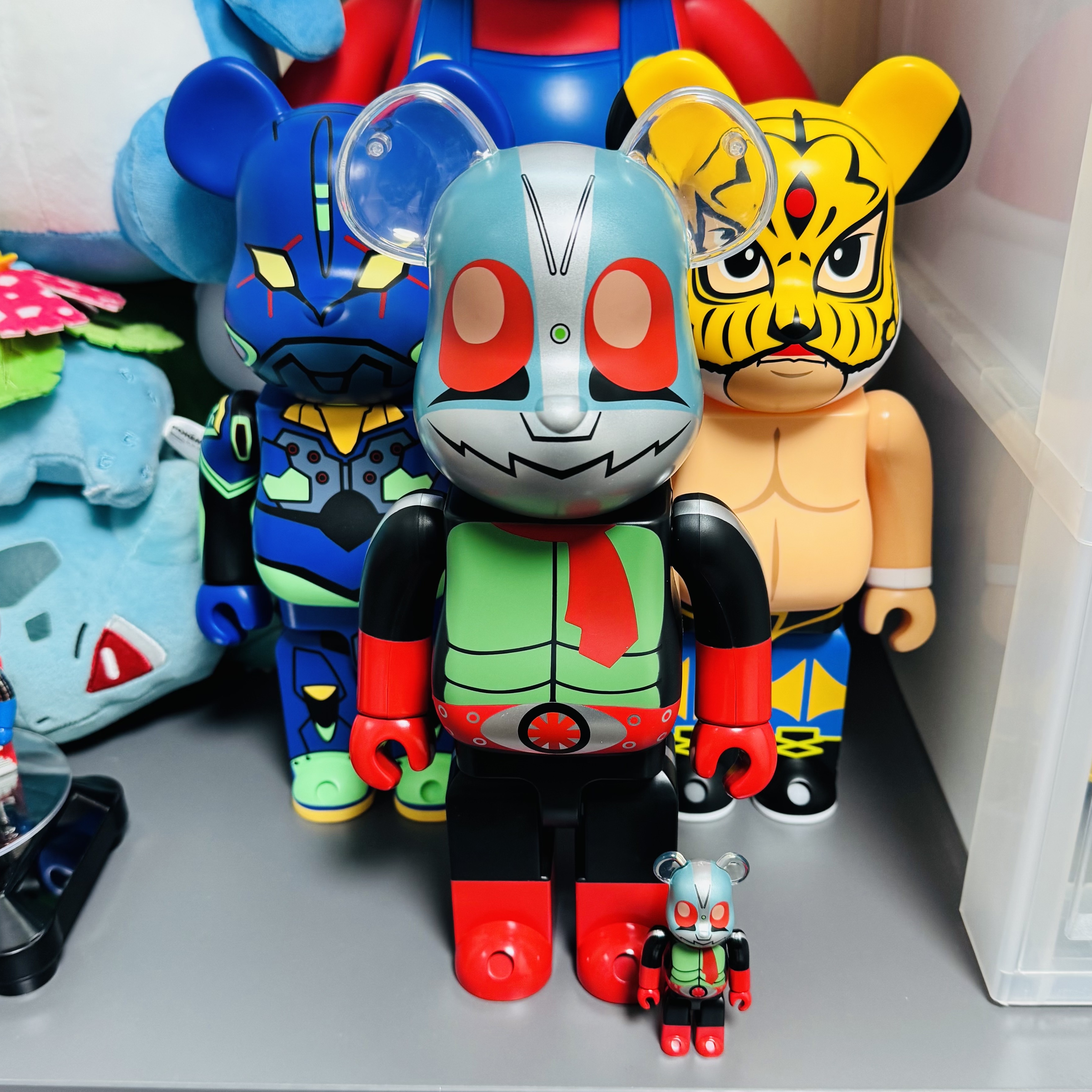 Bearbrick Kamen Rider New No.2 100% & 400% Set 착용 스타일