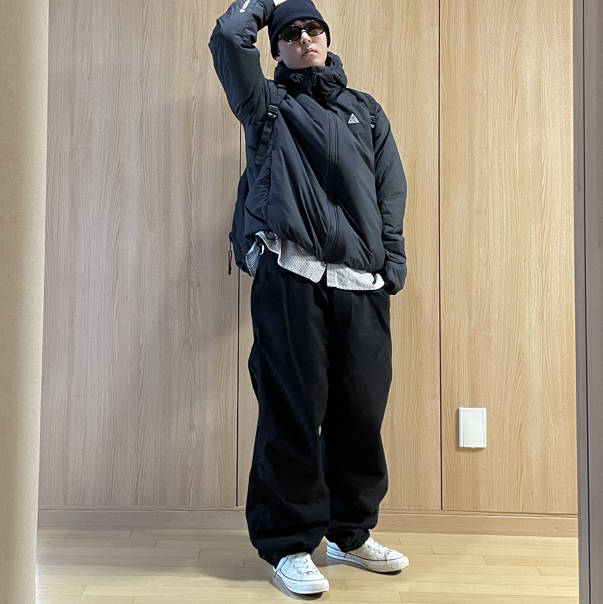 Nike ACG Rope De Dope Primaloft Therma-Fit Jacket Black Summit White - Asia, Converse Chuck 70 Ox Parchment 착용 스타일 - 2