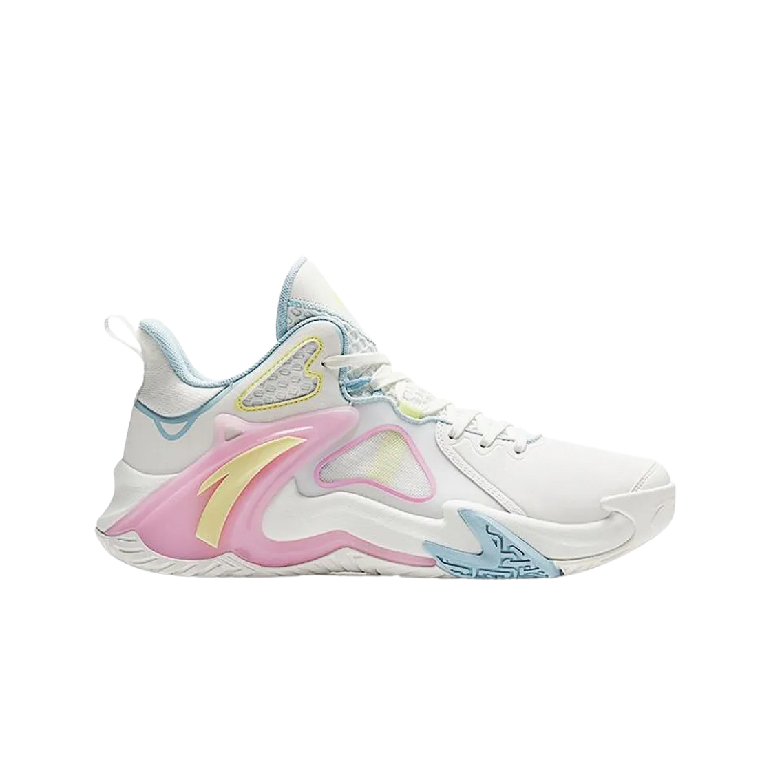 안타 KT4 로우 화이트 블루 핑크(Anta KT4 Low White Blue Pink)