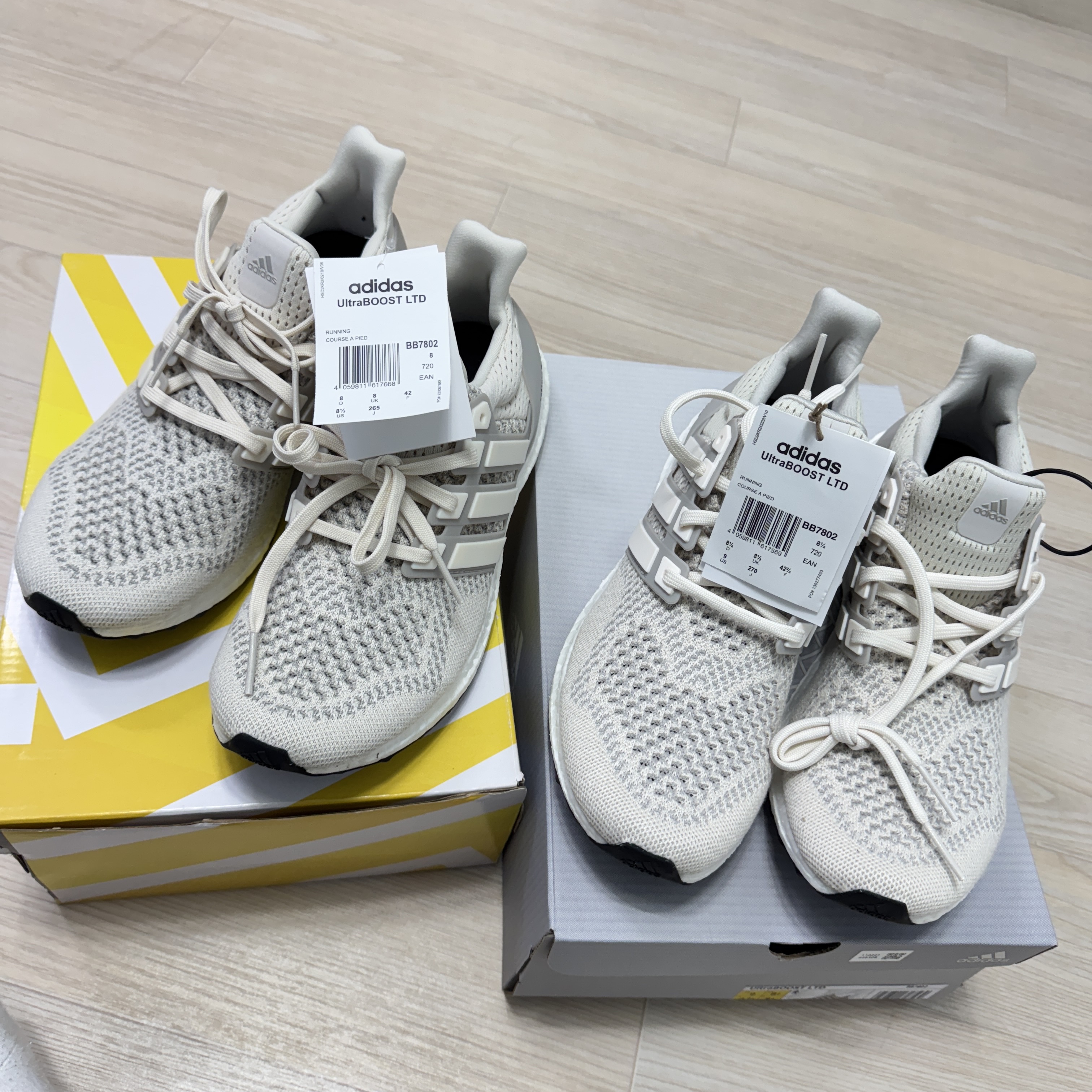 Adidas Ultraboost 1.0 Cream White 착용 스타일 - 1