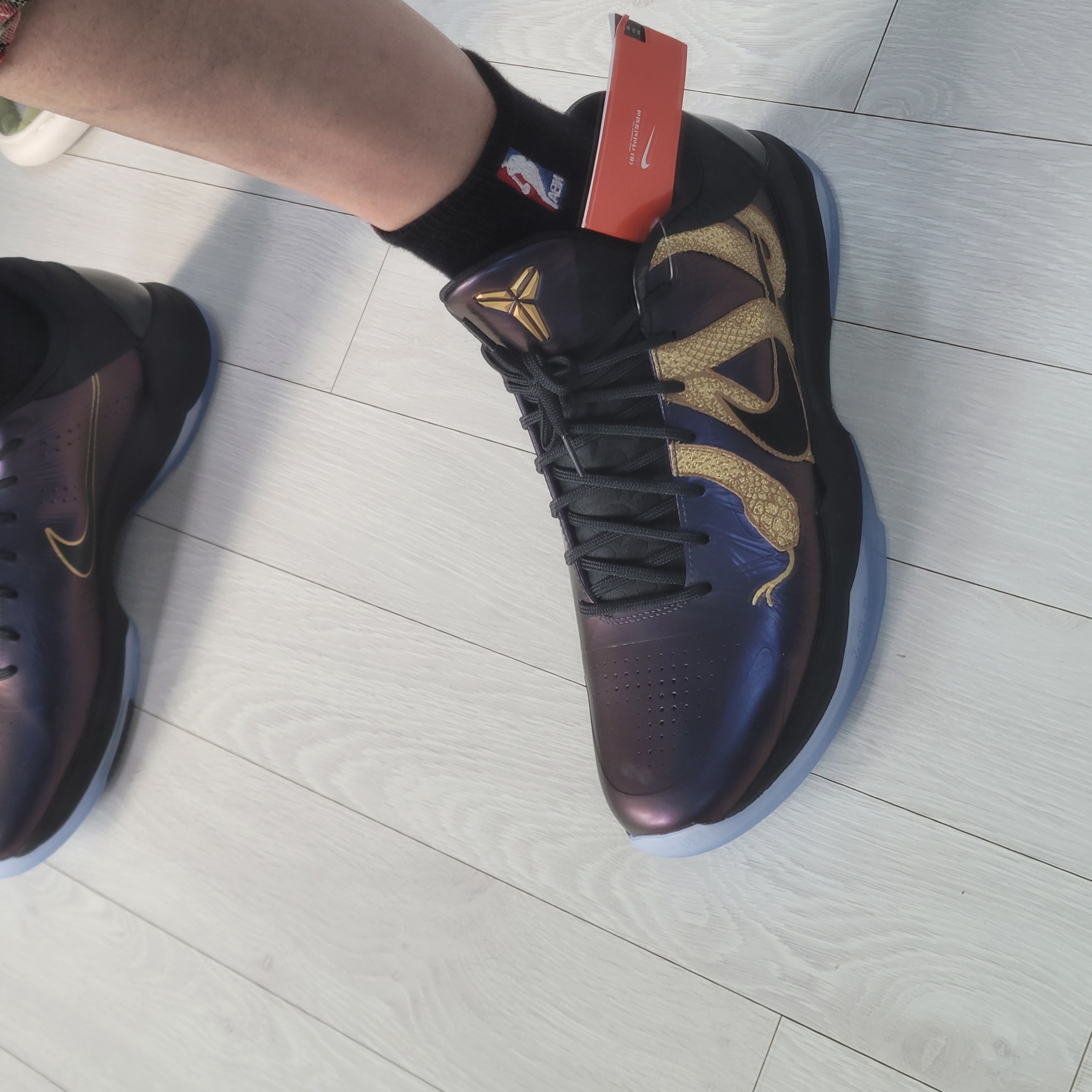 Nike Kobe 5 Protro Year of the Mamba Eggplant 착용 스타일 - 2