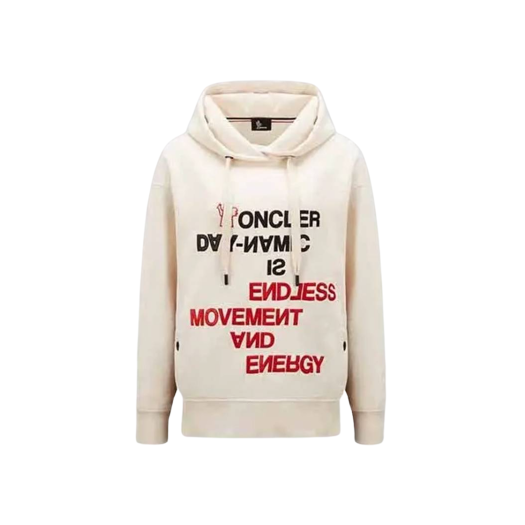 (W) Moncler Grenoble Logo Hoodie White - 22FW