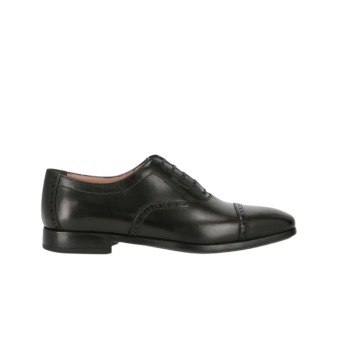 페라가모 라일리 캡 토 더비 블랙 - EEE(Ferragamo Riley Cap Toe Derby Black - EEE)