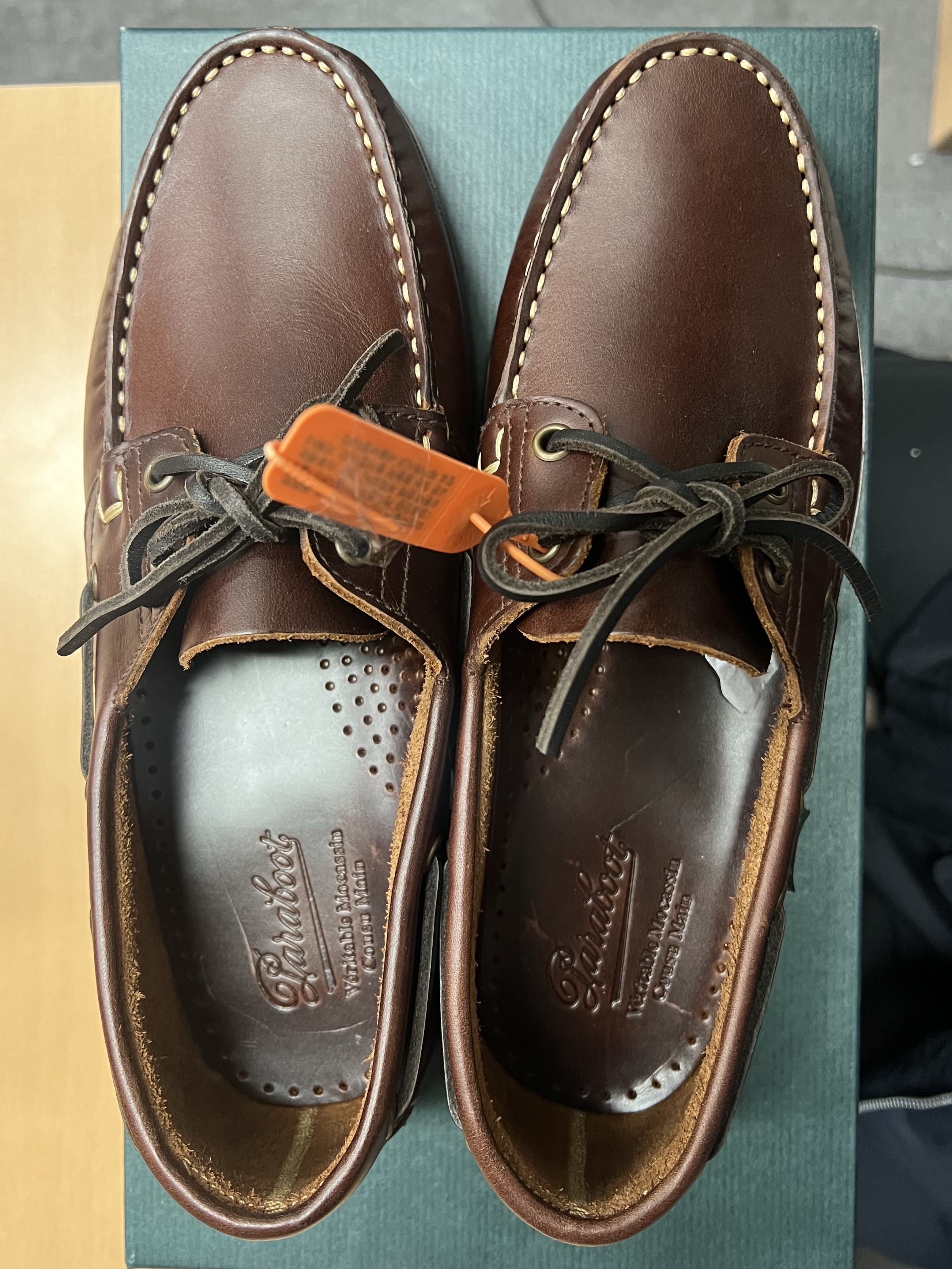 Paraboot Barth Marine Lisse America 착용 스타일