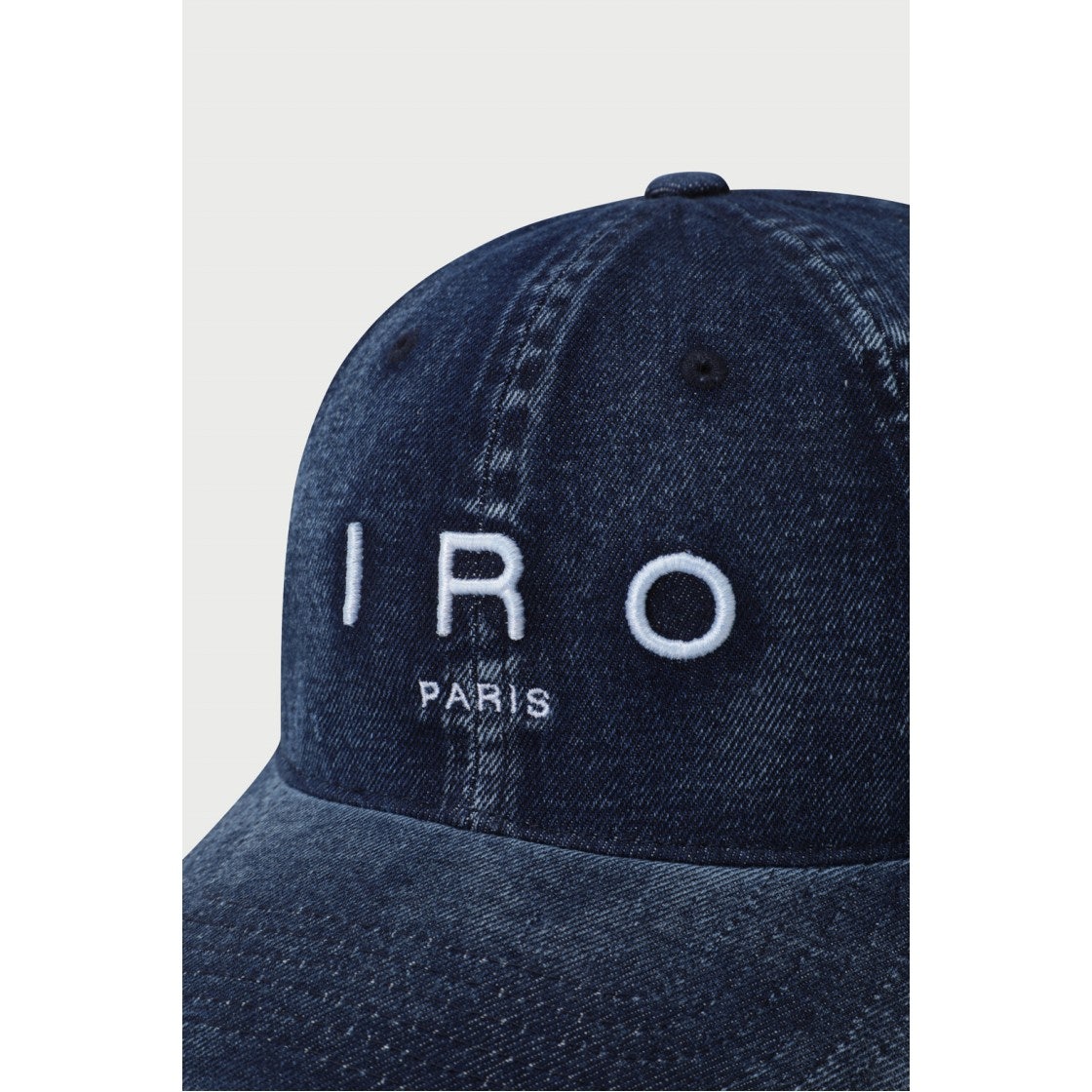 IXRAS25701BUX Iro Troyes Iro Logo Embroidery Denim Ball Cap Blue - #5