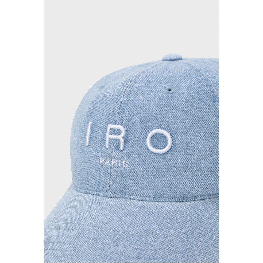 IXRAS25701BUL Iro Bred Lambskin Leather Logo Ball Cap Black - #5