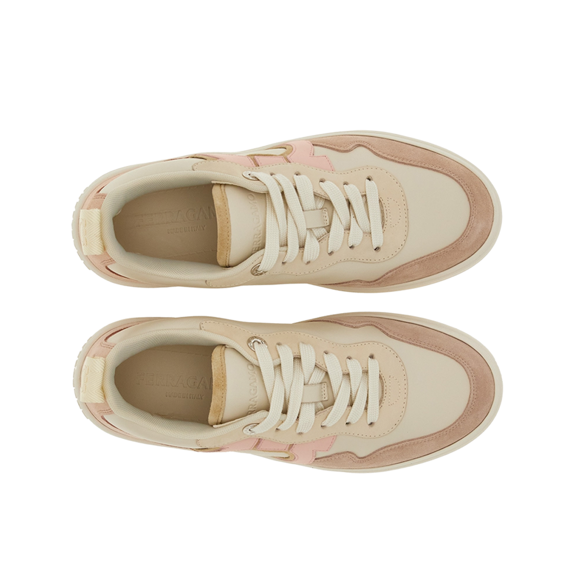 (W) 페라가모 간치니 스니커즈 블러쉬 마스카포네((W) Ferragamo Gancini Sneaker Blush Mascarpone) - 2