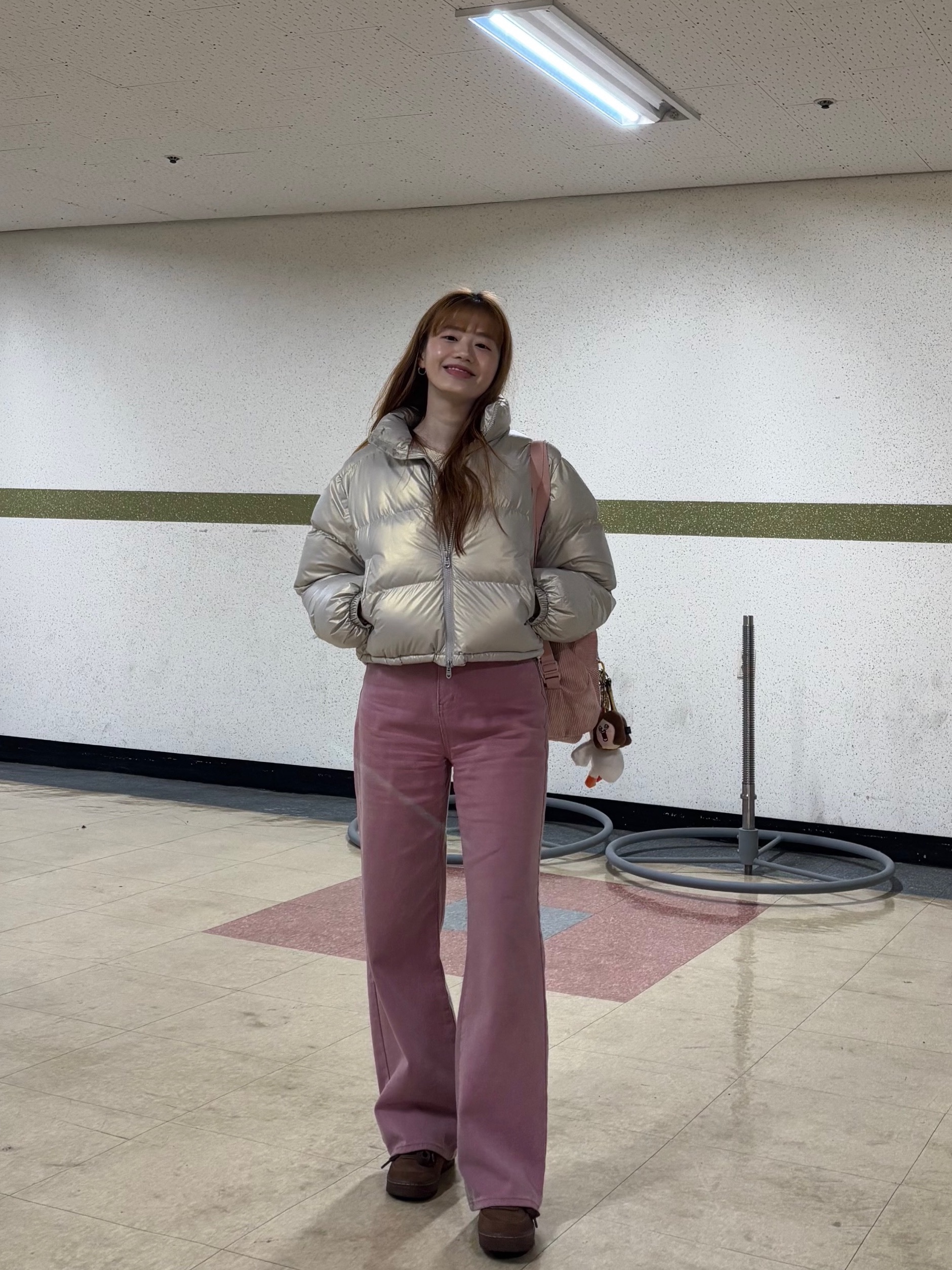(W) Nike Air Force 1 '07 Cacao Wow, Jansport Half Pint Mini Backpack Misty Rose 착용 스타일 - 1