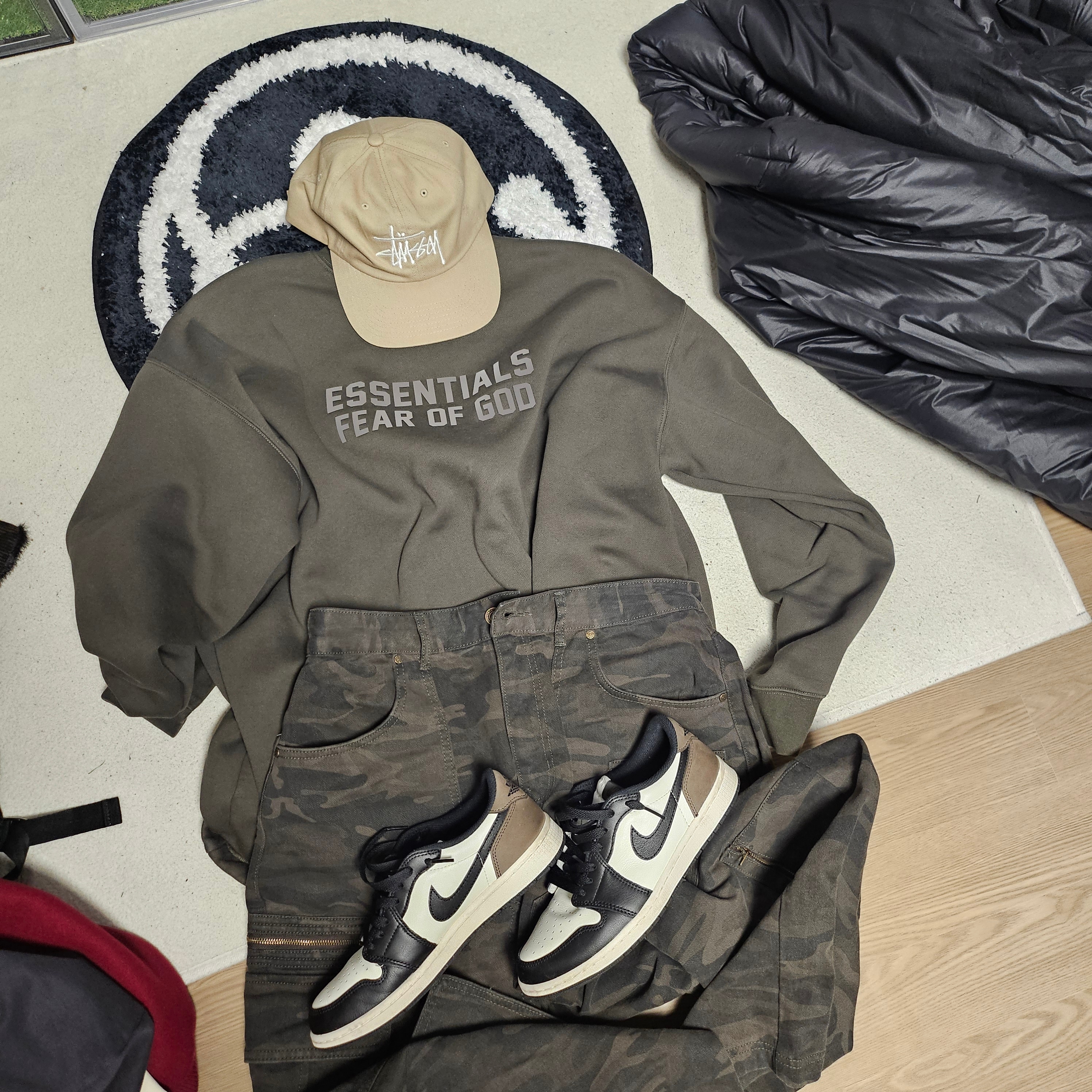 Stussy Basic Strapback Cap Khaki, HRTM x NAROO V101 Half Balaclava Black 착용 스타일 - 5