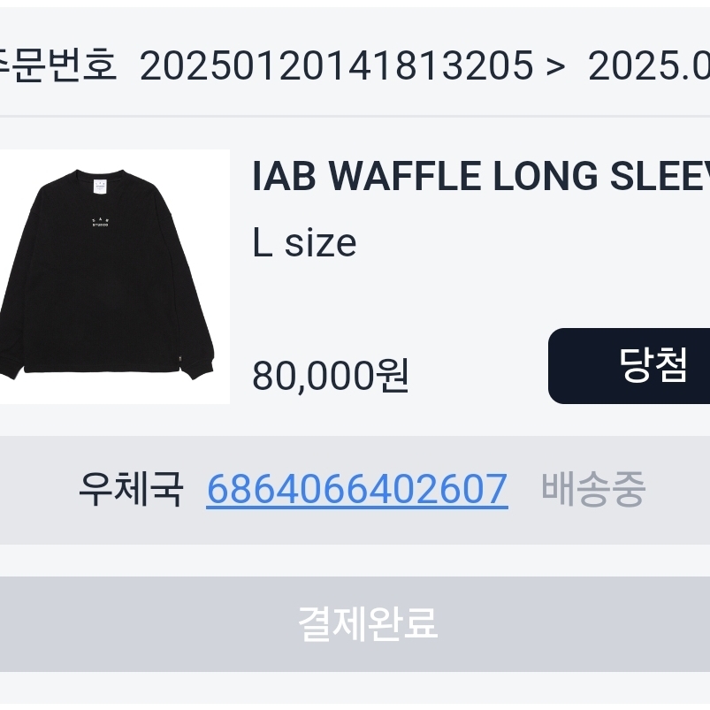 IAB Studio Waffle Long Sleeve Black White 착용 스타일