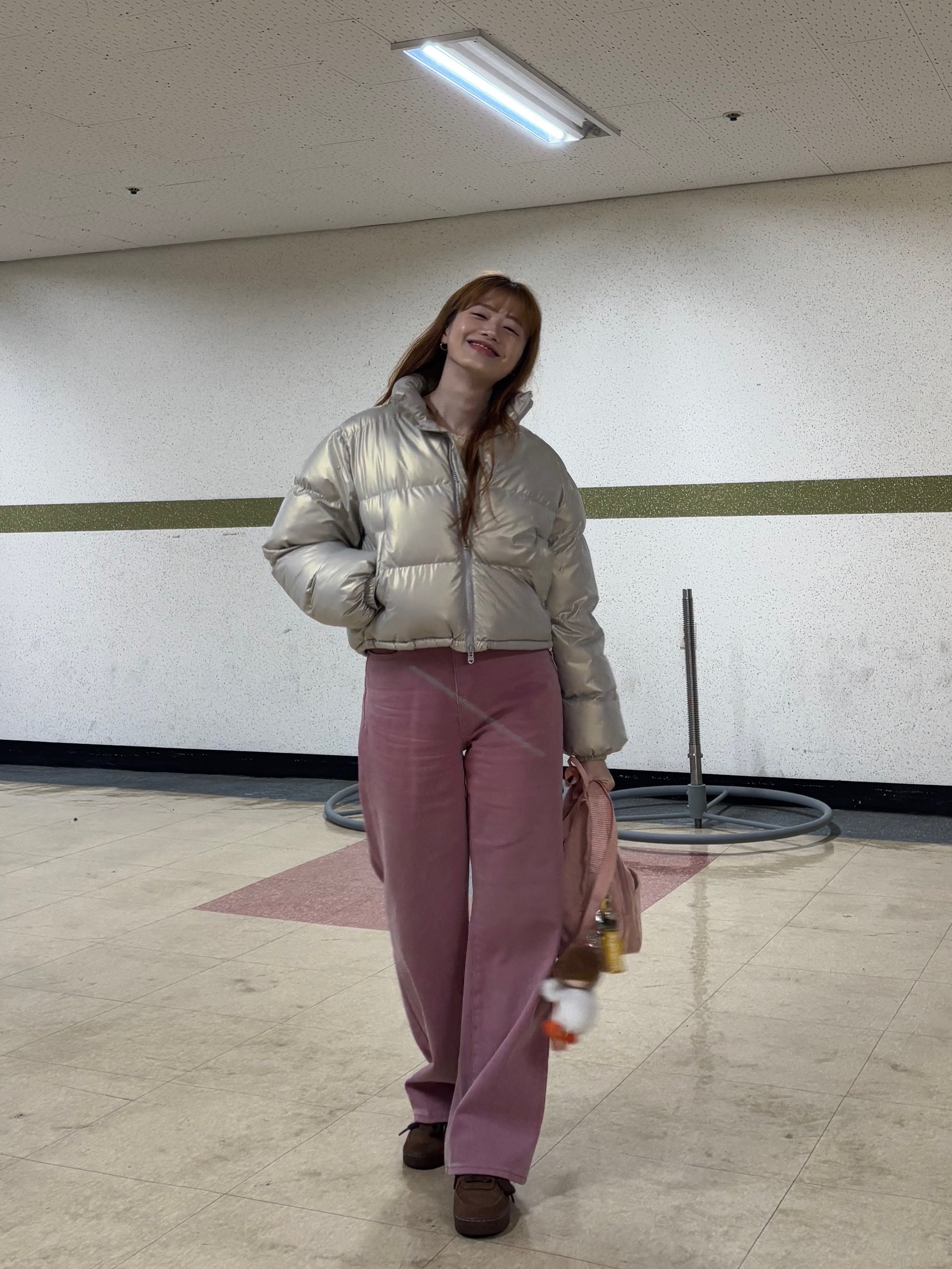 (W) Nike Air Force 1 '07 Cacao Wow, Jansport Half Pint Mini Backpack Misty Rose 착용 스타일 - 2