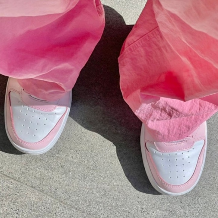 (GS) Nike Court Borough 2 SE White Pink Foam 착용 스타일