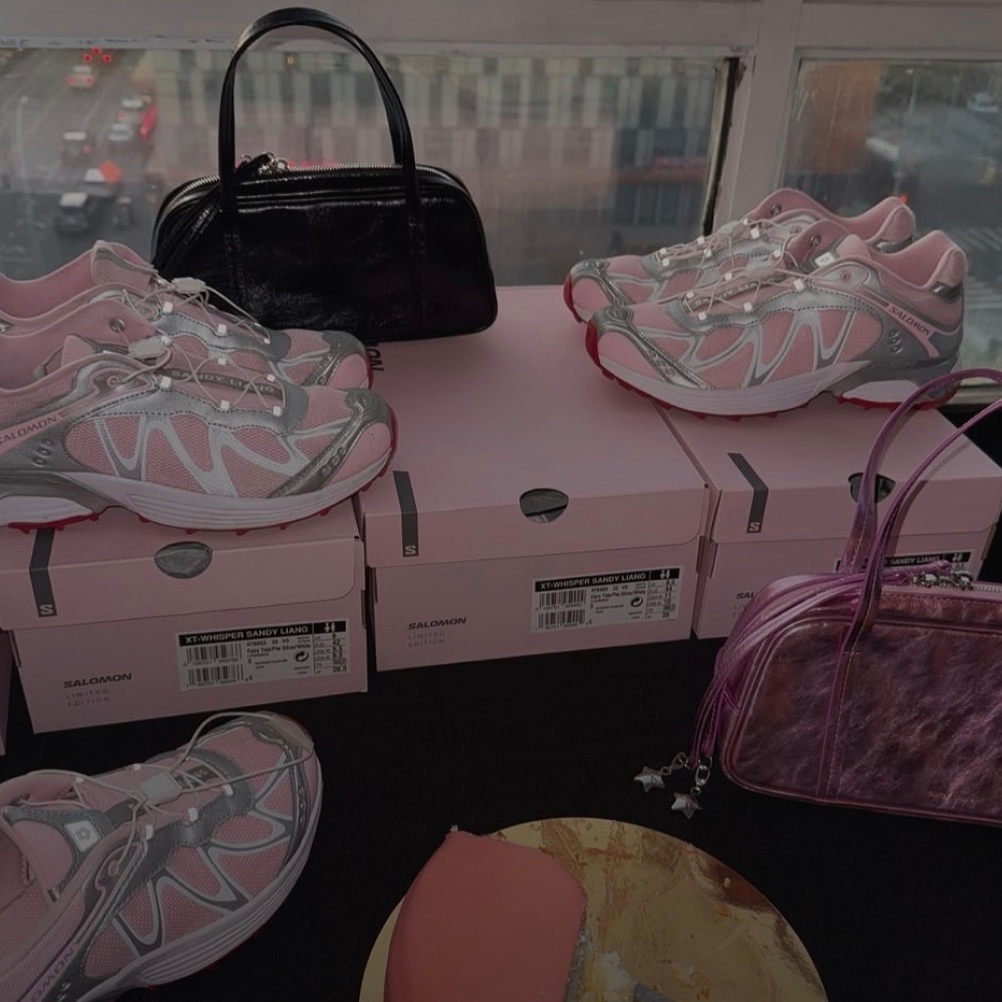 Salomon x Sandy Liang XT-Whisper Fairy Tale Silver 착용 스타일