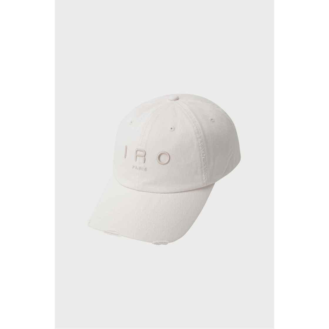 이로 베이직 로고 코튼 볼캡 아이보리(Iro [Online Exclusive] Basic Logo Cotton Ball Cap Black) - 2