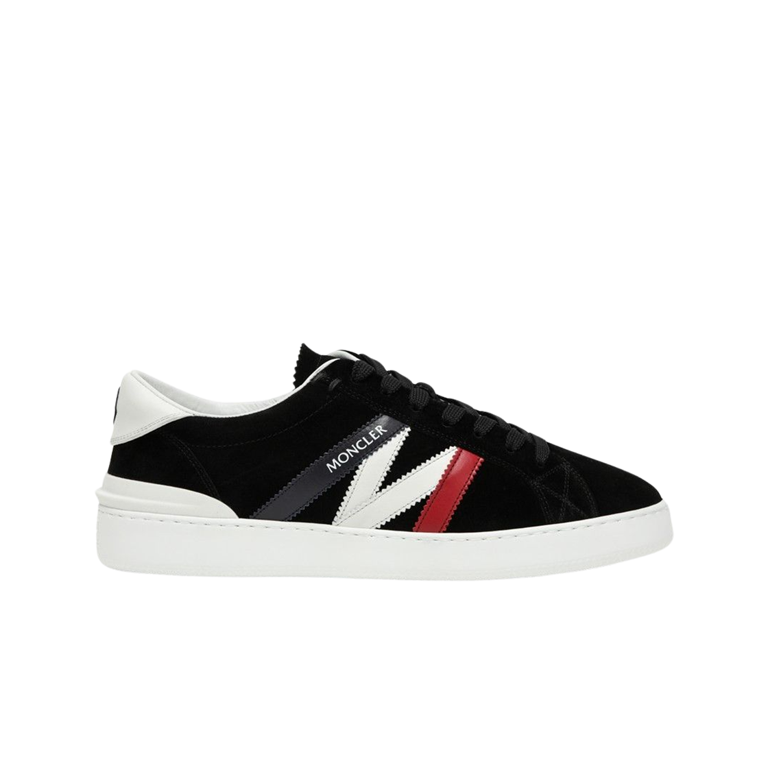 I2-09A-4M00250-M2923-P90 Moncler Monaco M Leather Suede Sneakers Black - 23FW