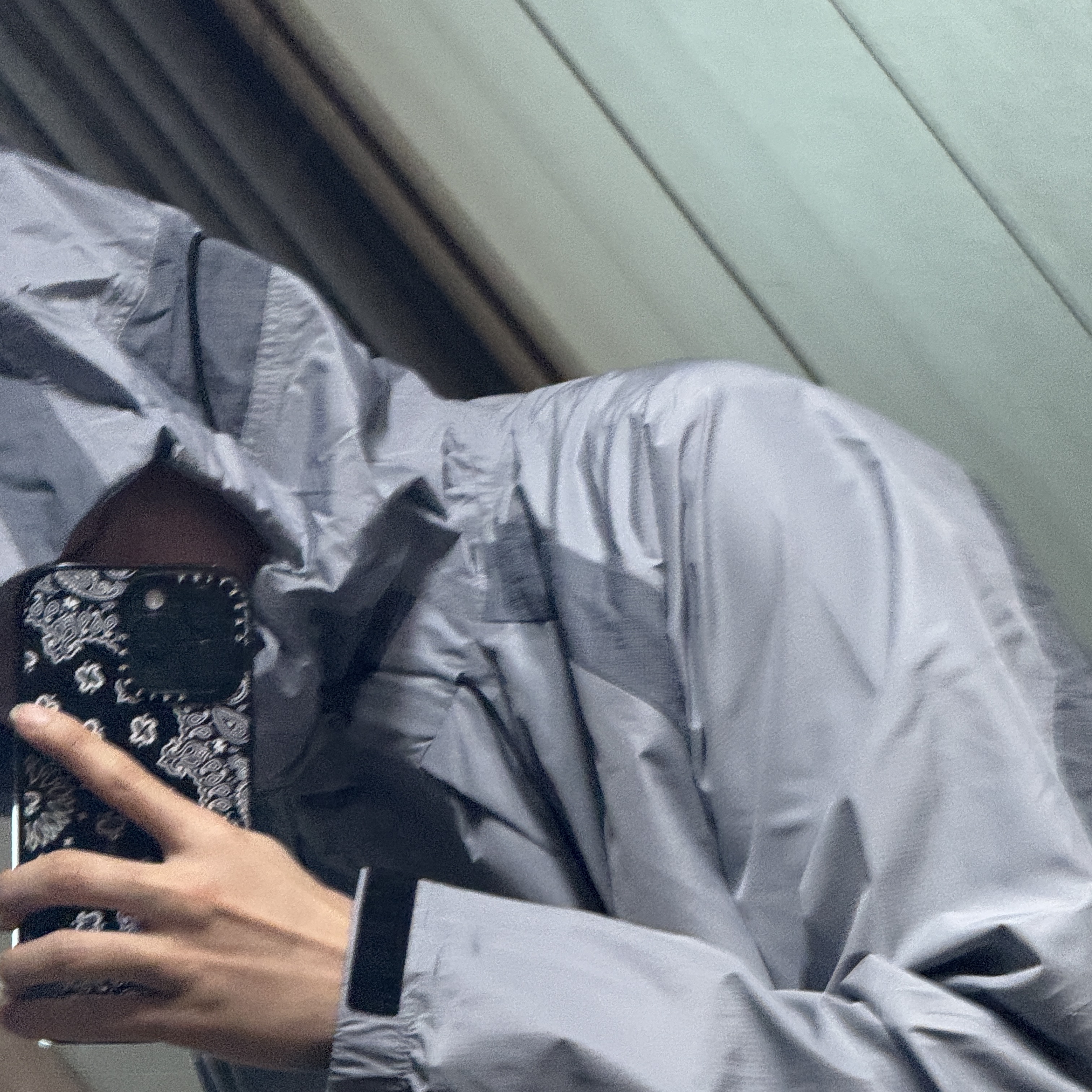 Sansan Gear Wind Shielded Jacket Ice Grey - 24SS 착용 스타일 - 2
