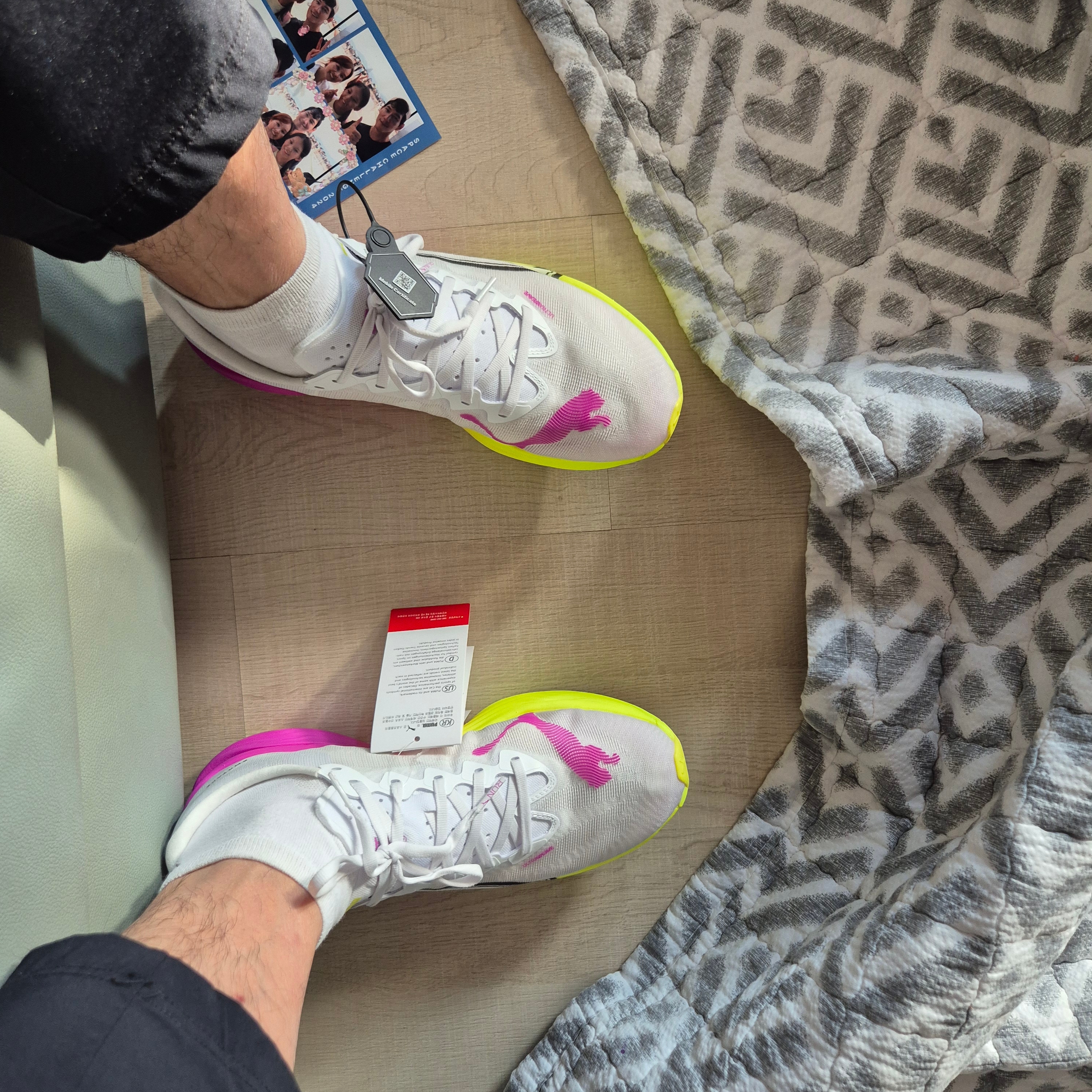 Puma Deviate Nitro Elite 3 White Pure Magenta 착용 스타일