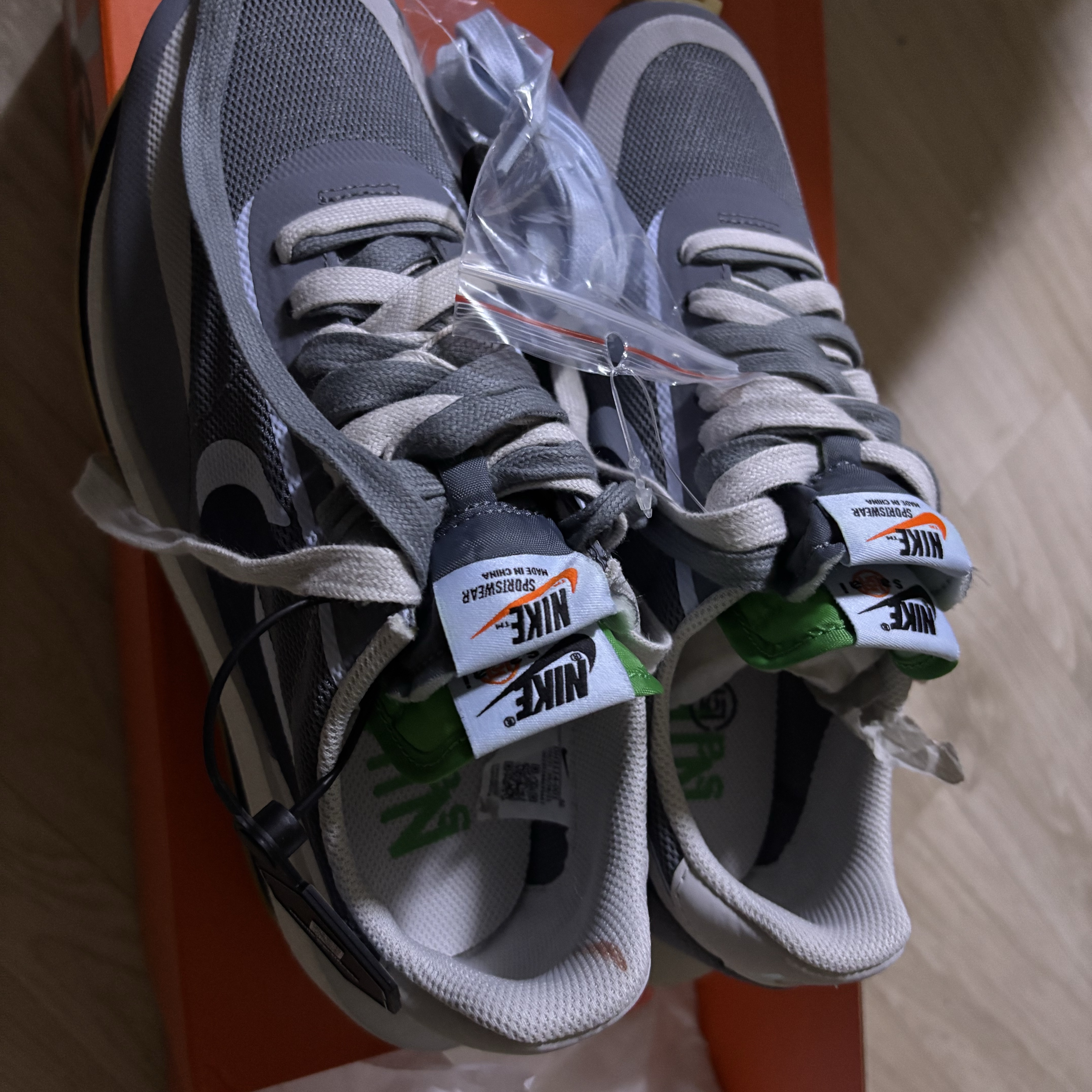 Nike x Sacai x Clot LDWaffle Cool Grey 착용 스타일